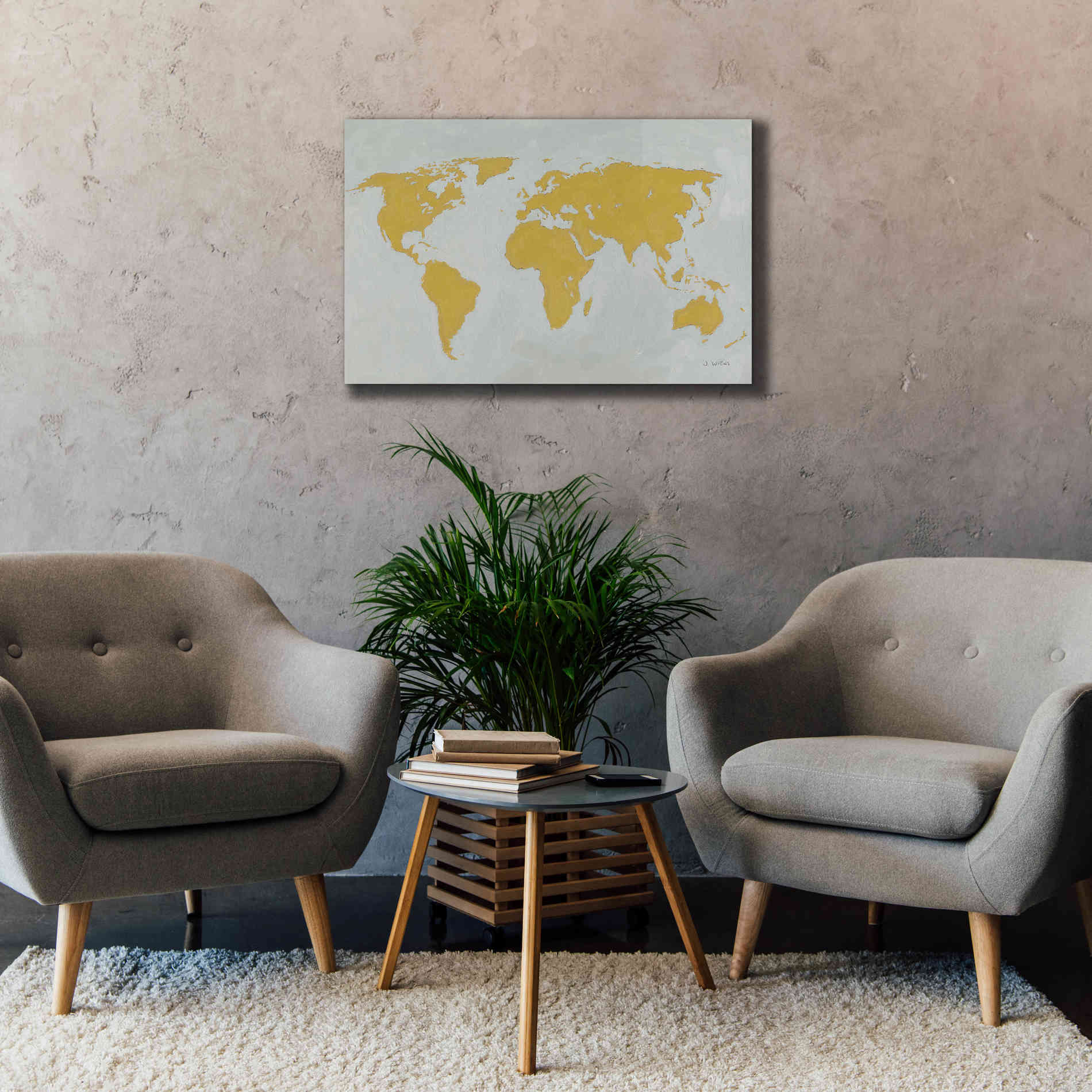 'Golden World' by James Wiens, Canvas Wall Art,40 x 26
