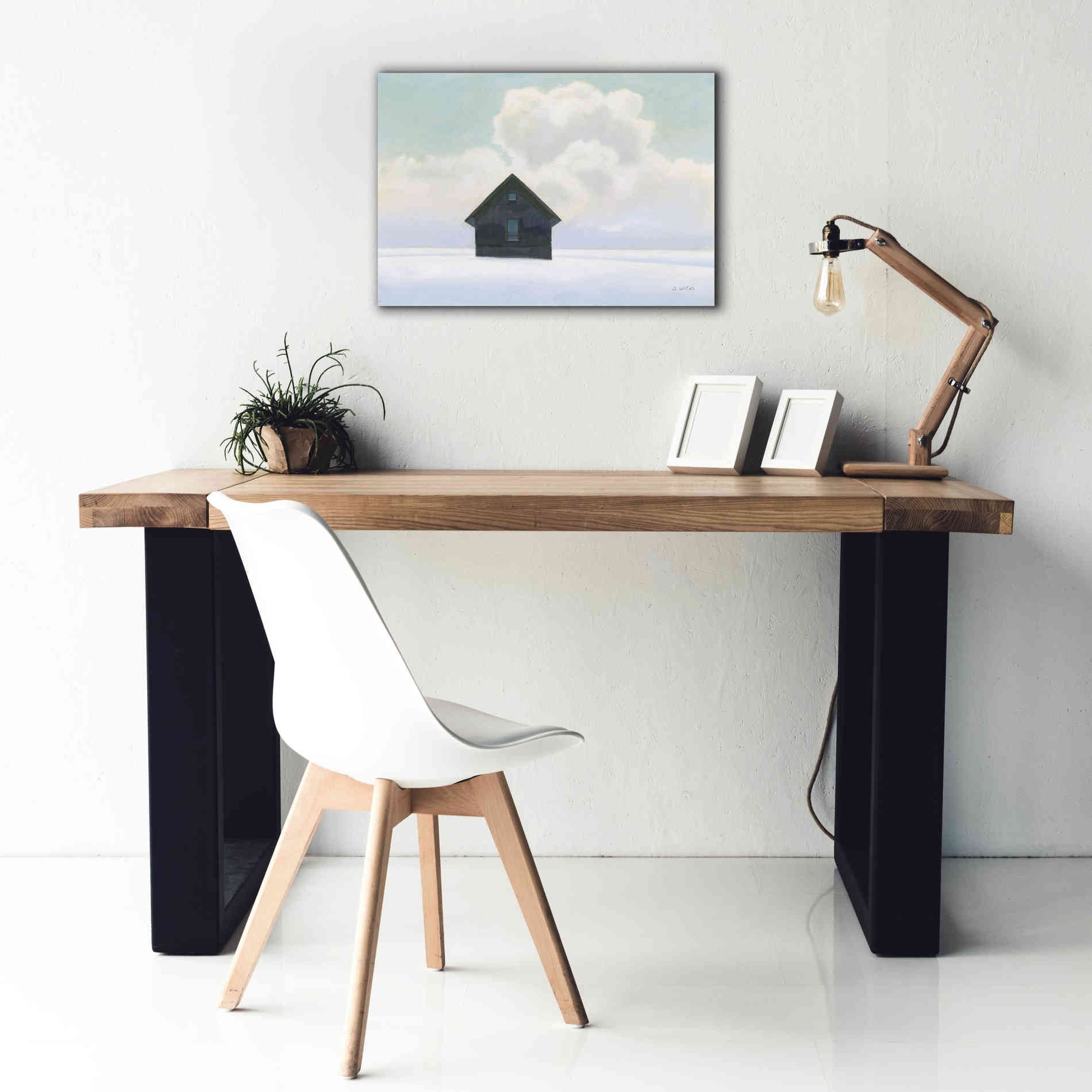 'Lonely Winter Landscape I' by James Wiens, Canvas Wall Art,26 x 18