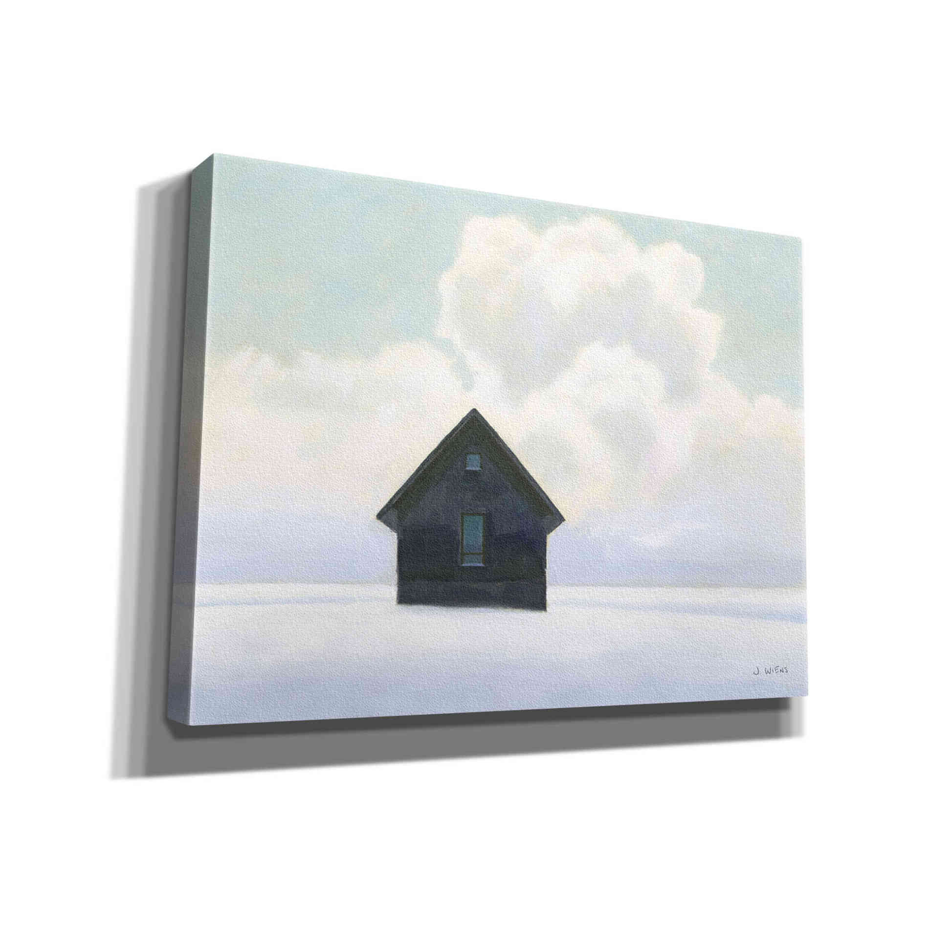 'Lonely Winter Landscape I' by James Wiens, Canvas Wall Art,16x12x1.1x0,26x18x1.1x0,34x26x1.74x0,54x40x1.74x0