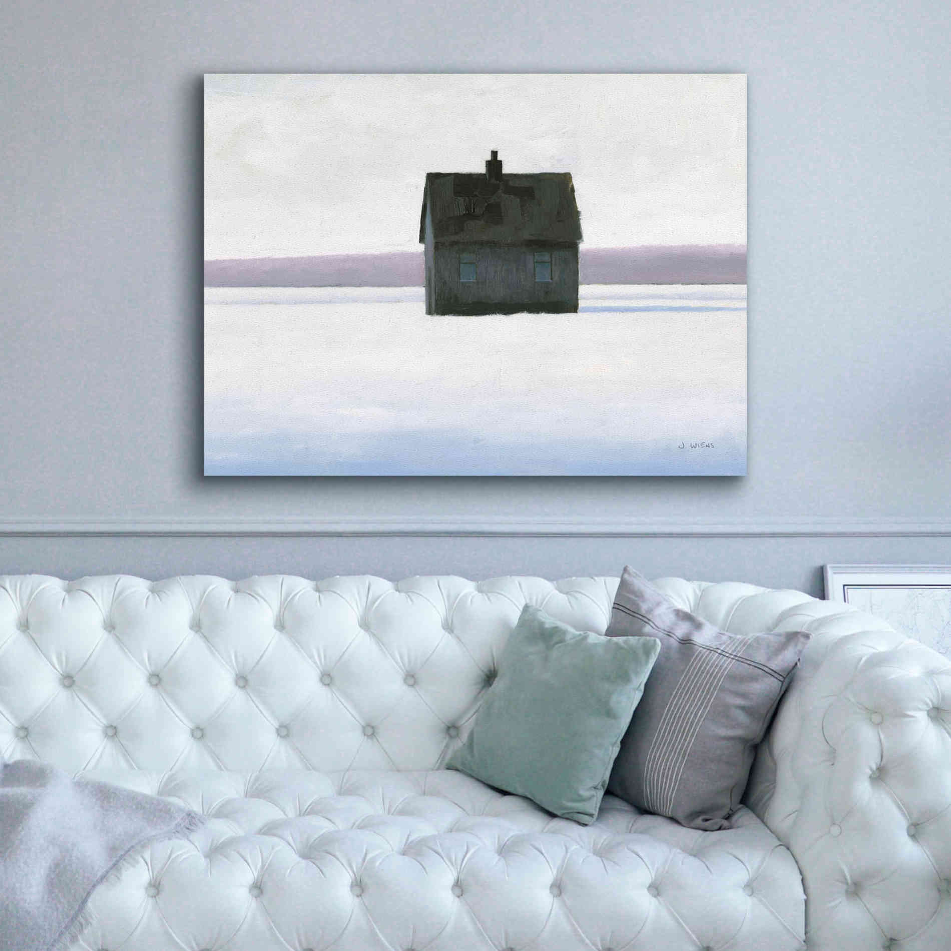 'Lonely Winter Landscape II' by James Wiens, Canvas Wall Art,54 x 40