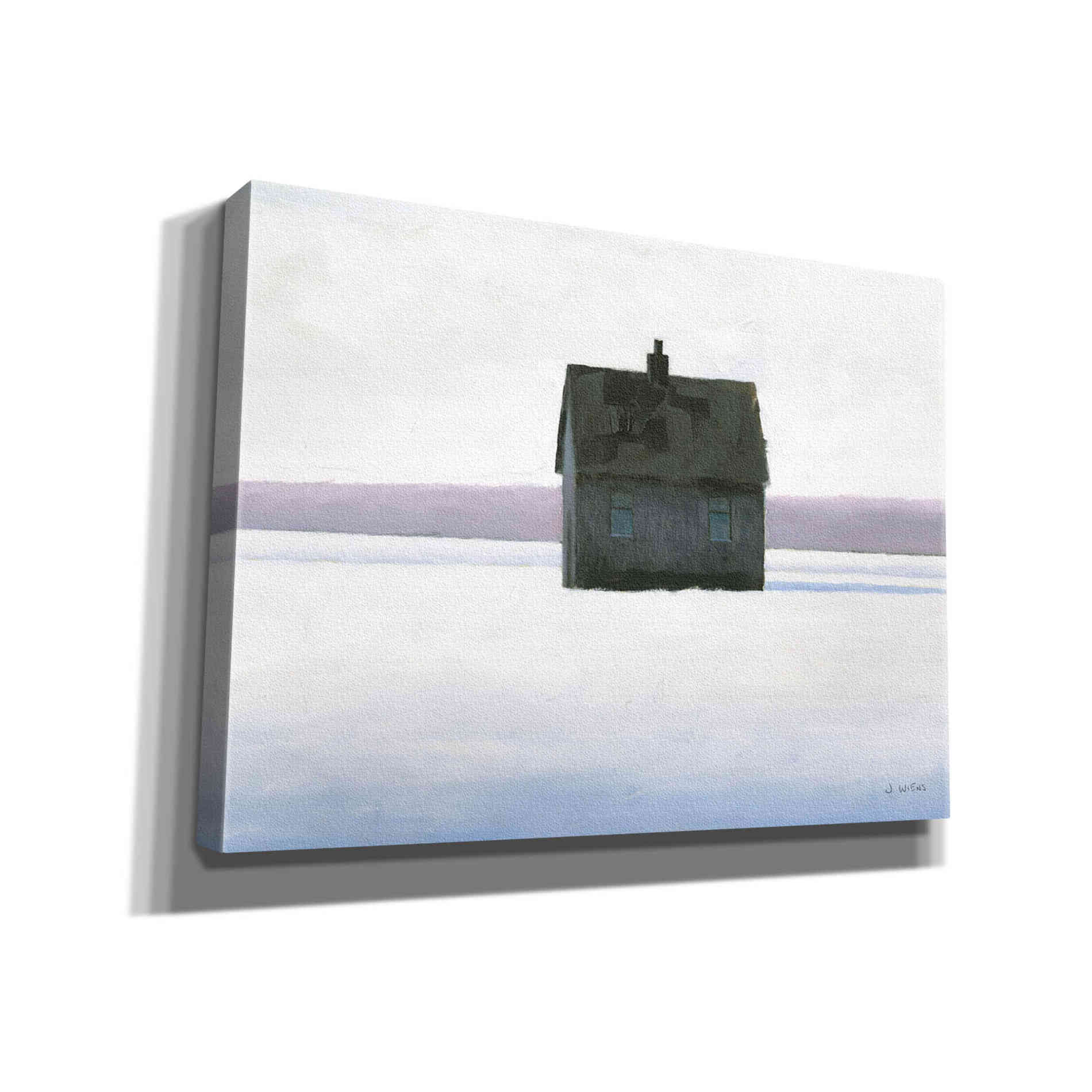 'Lonely Winter Landscape II' by James Wiens, Canvas Wall Art,16x12x1.1x0,26x18x1.1x0,34x26x1.74x0,54x40x1.74x0