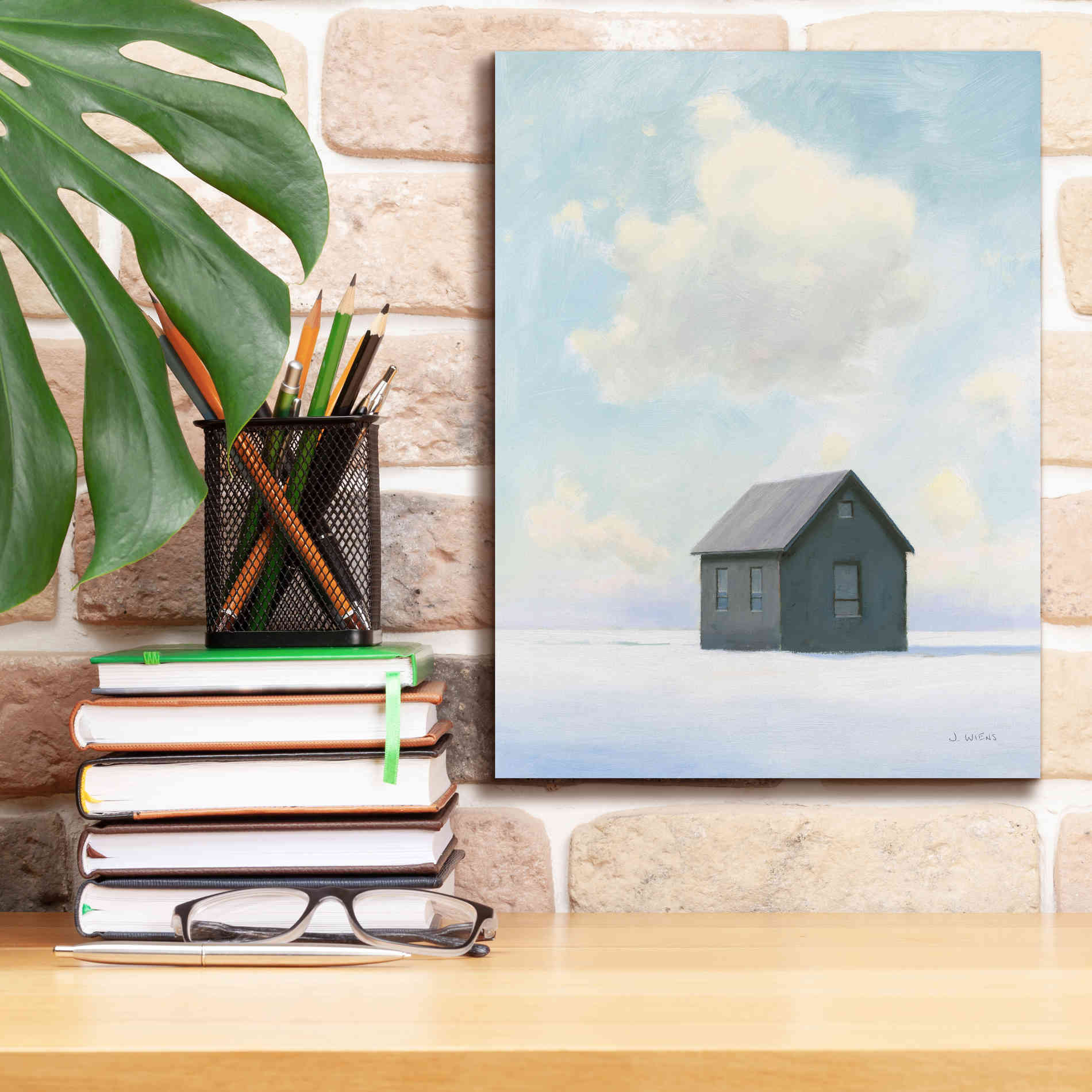 'Lonely Winter Landscape III' by James Wiens, Canvas Wall Art,12 x 16