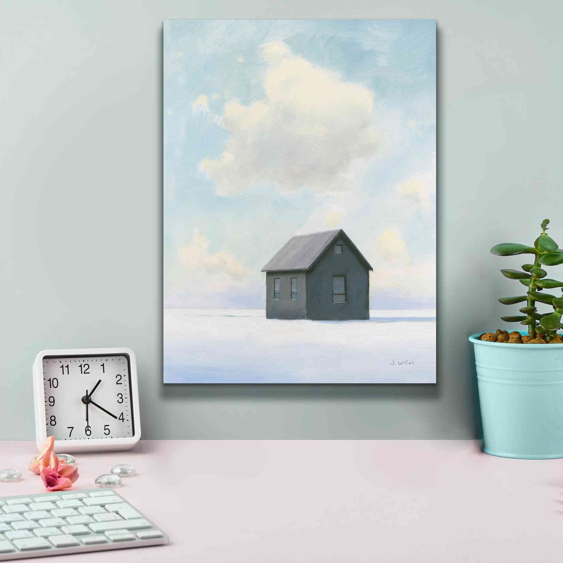 'Lonely Winter Landscape III' by James Wiens, Canvas Wall Art,12 x 16