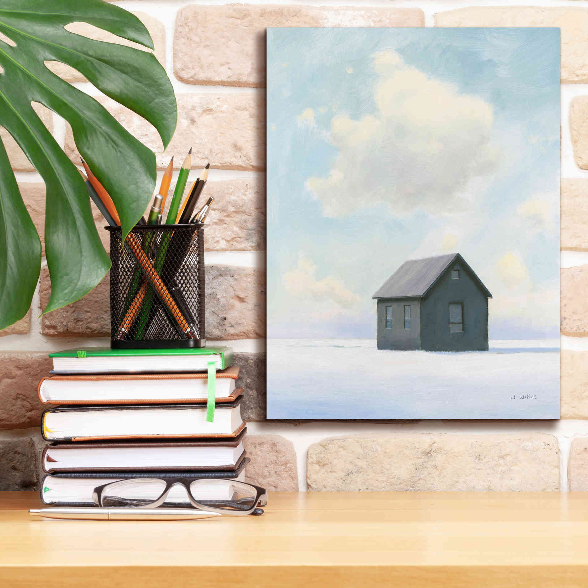 'Lonely Winter Landscape III' by James Wiens, Canvas Wall Art,12 x 16