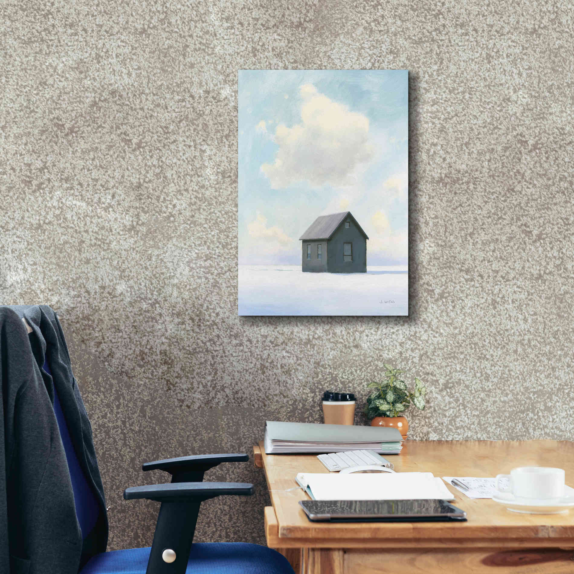 'Lonely Winter Landscape III' by James Wiens, Canvas Wall Art,18 x 26