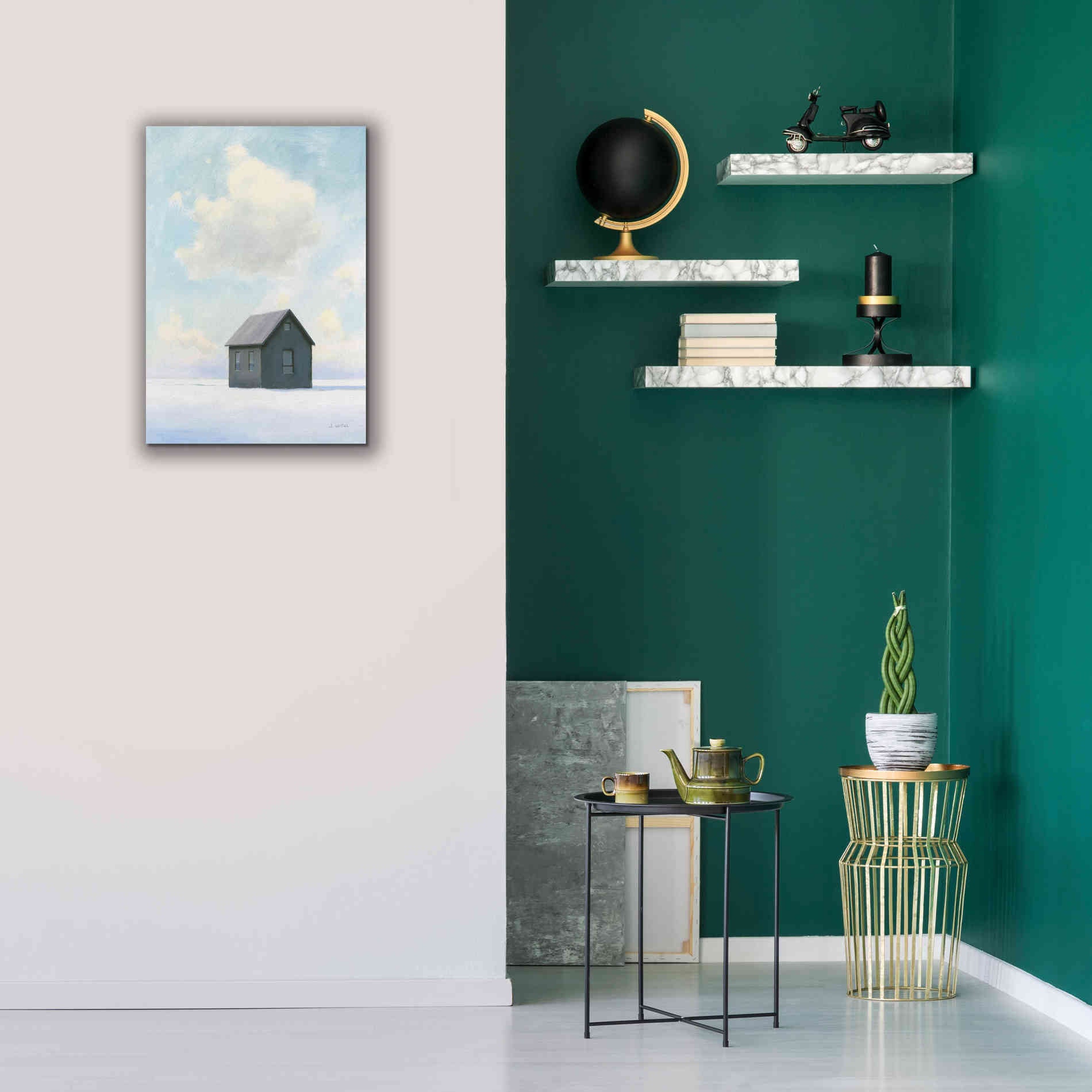 'Lonely Winter Landscape III' by James Wiens, Canvas Wall Art,18 x 26