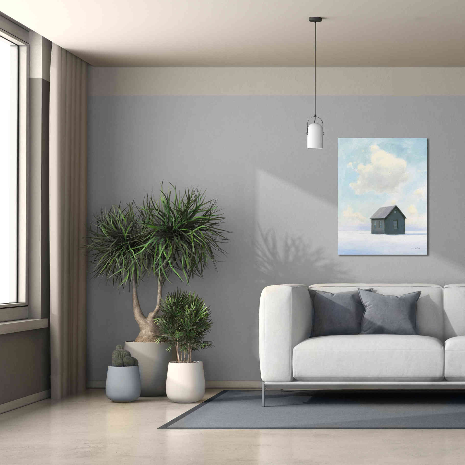 'Lonely Winter Landscape III' by James Wiens, Canvas Wall Art,26 x 34