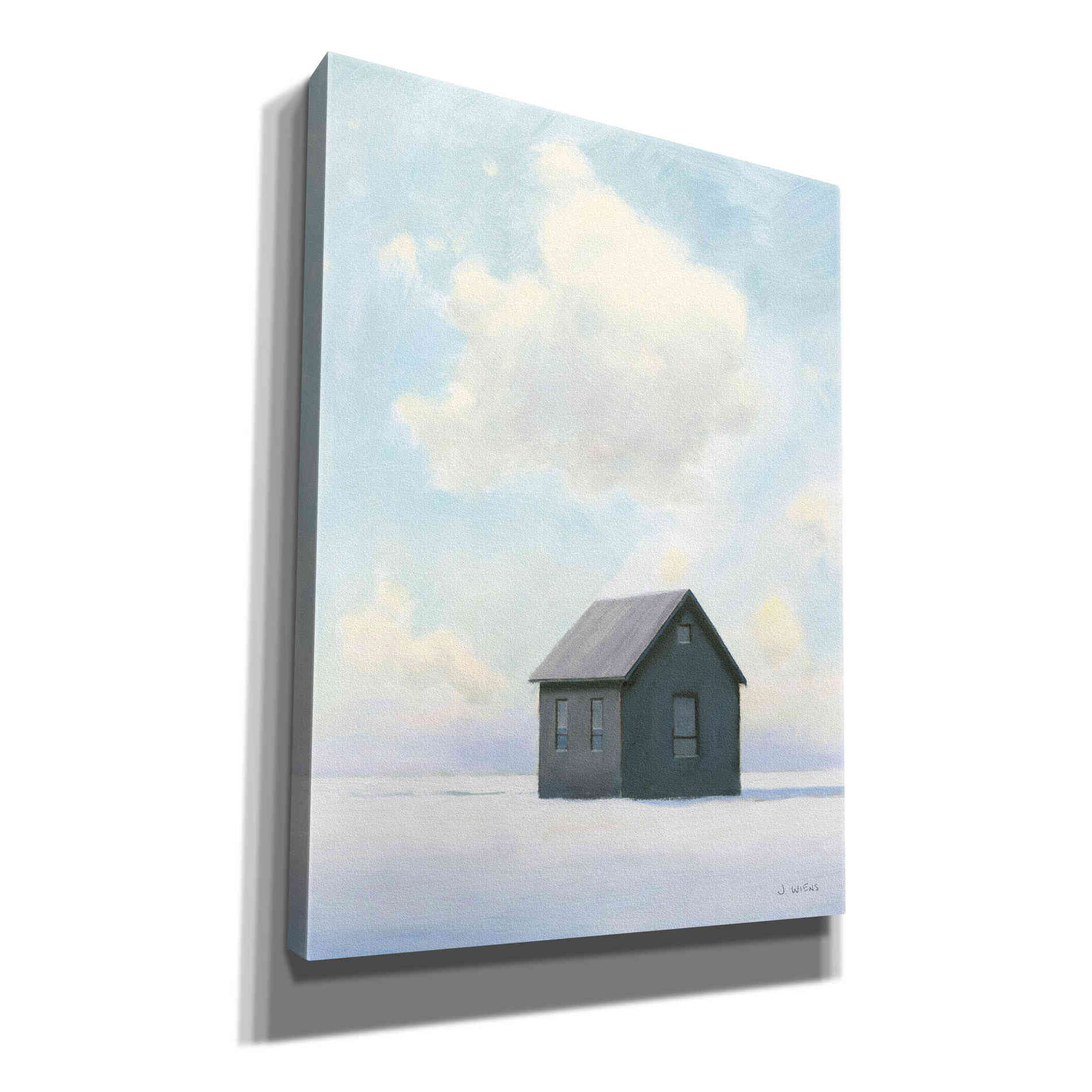 'Lonely Winter Landscape III' by James Wiens, Canvas Wall Art,12x16x1.1x0,18x26x1.1x0,26x34x1.74x0,40x54x1.74x0
