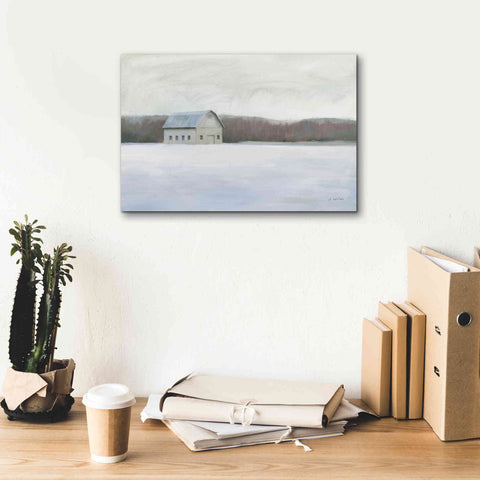 Image of 'Winter Barn' by James Wiens, Canvas Wall Art,18 x 12
