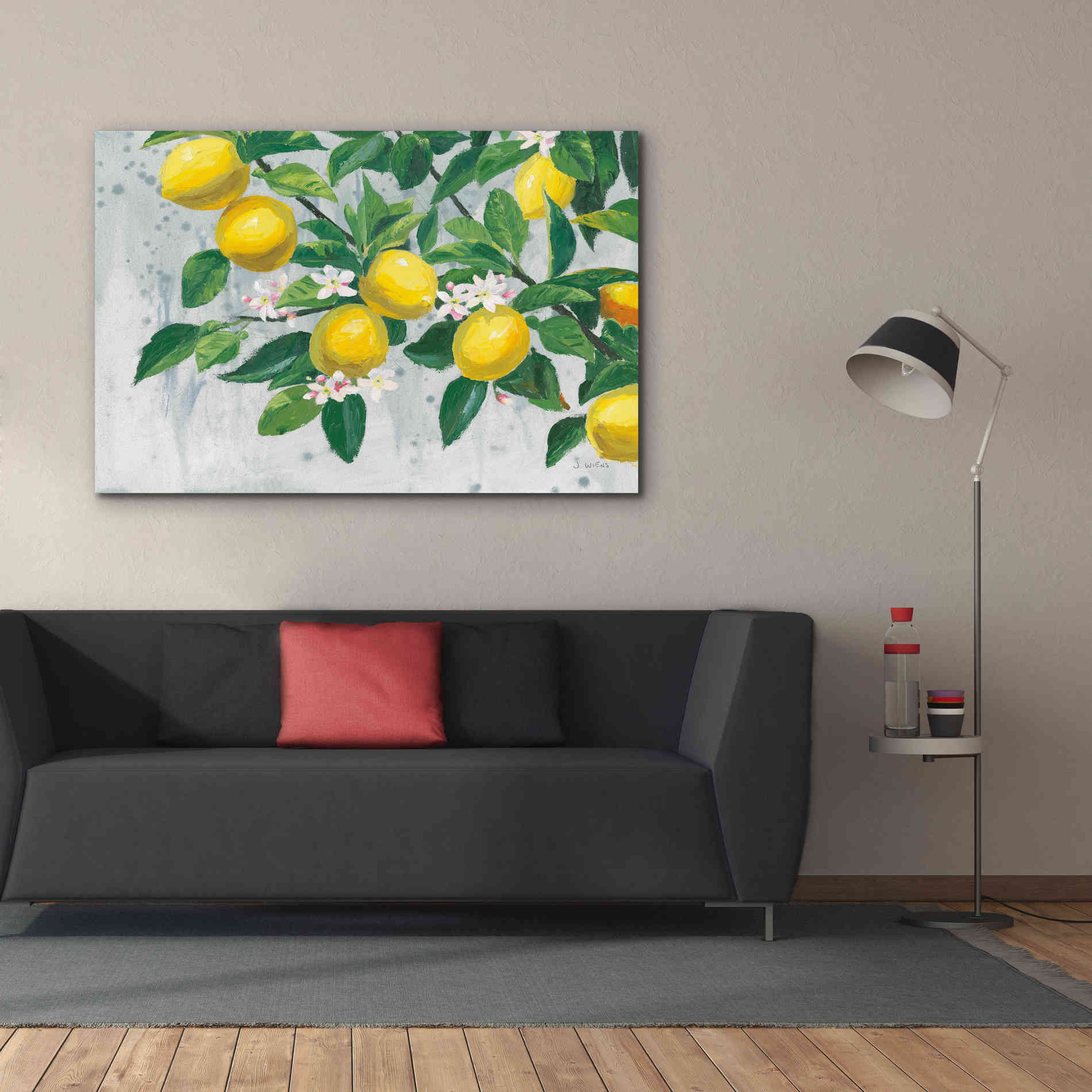 'Zesty Lemons' by James Wiens, Canvas Wall Art,60 x 40