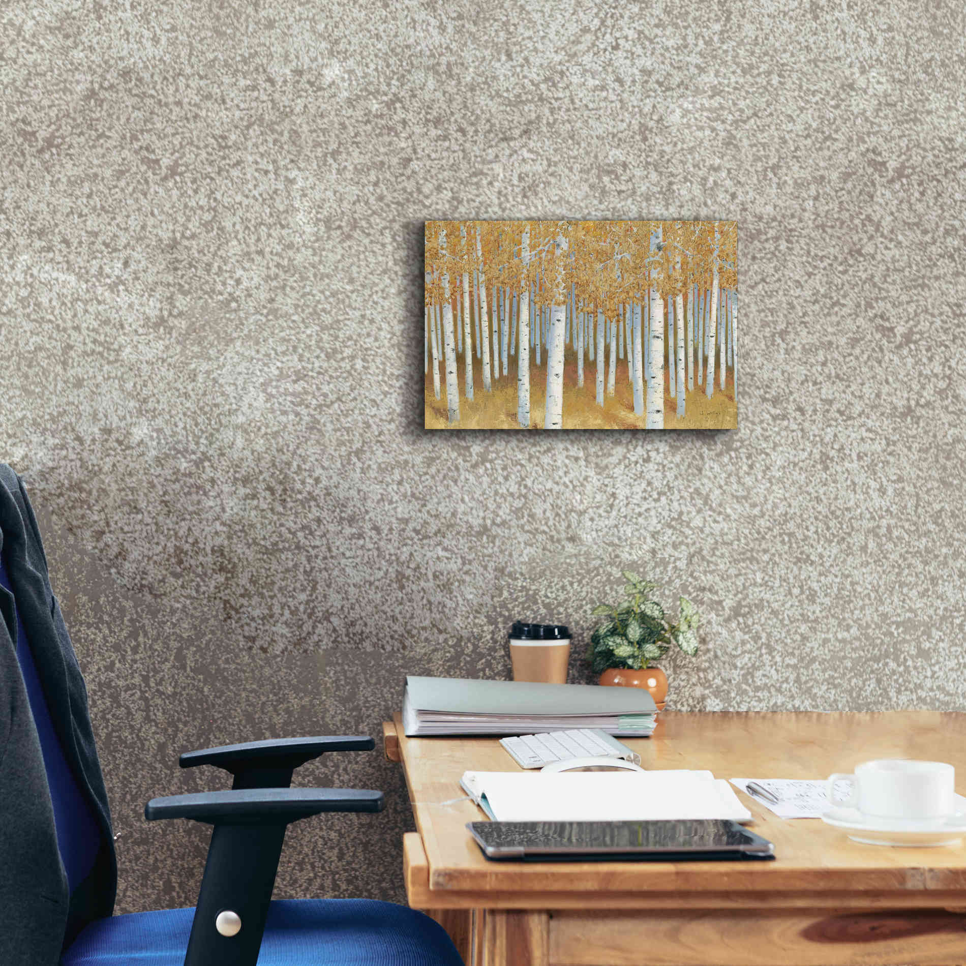 'Forest of Gold' by James Wiens, Canvas Wall Art,18 x 12