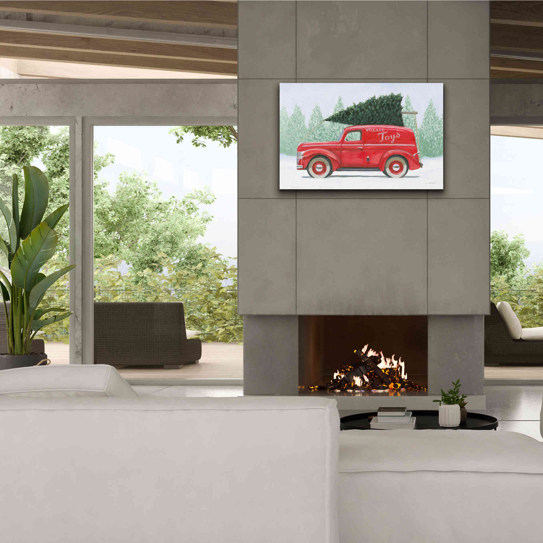 'Christmas Farm II' by James Wiens, Canvas Wall Art,40 x 26