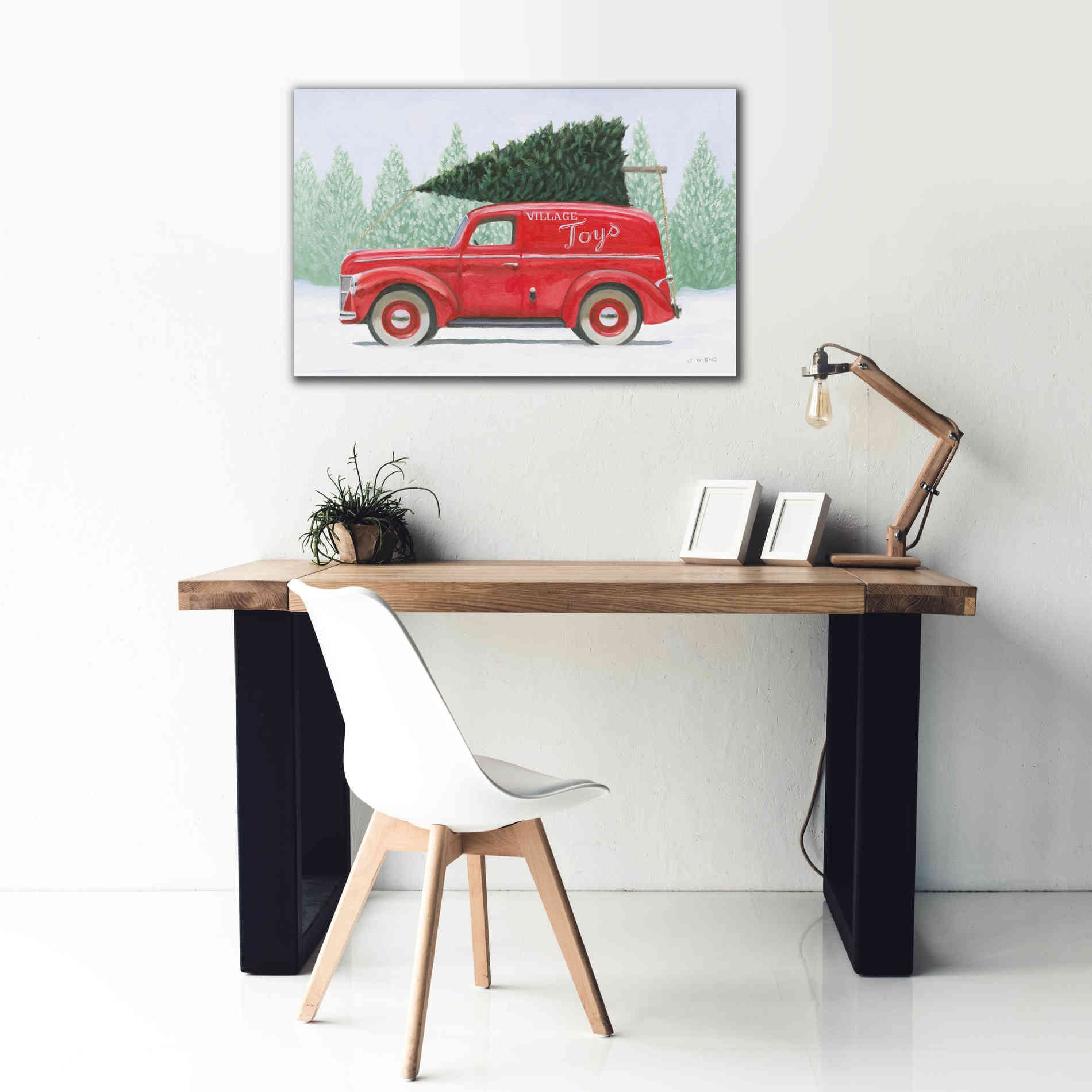 'Christmas Farm II' by James Wiens, Canvas Wall Art,40 x 26