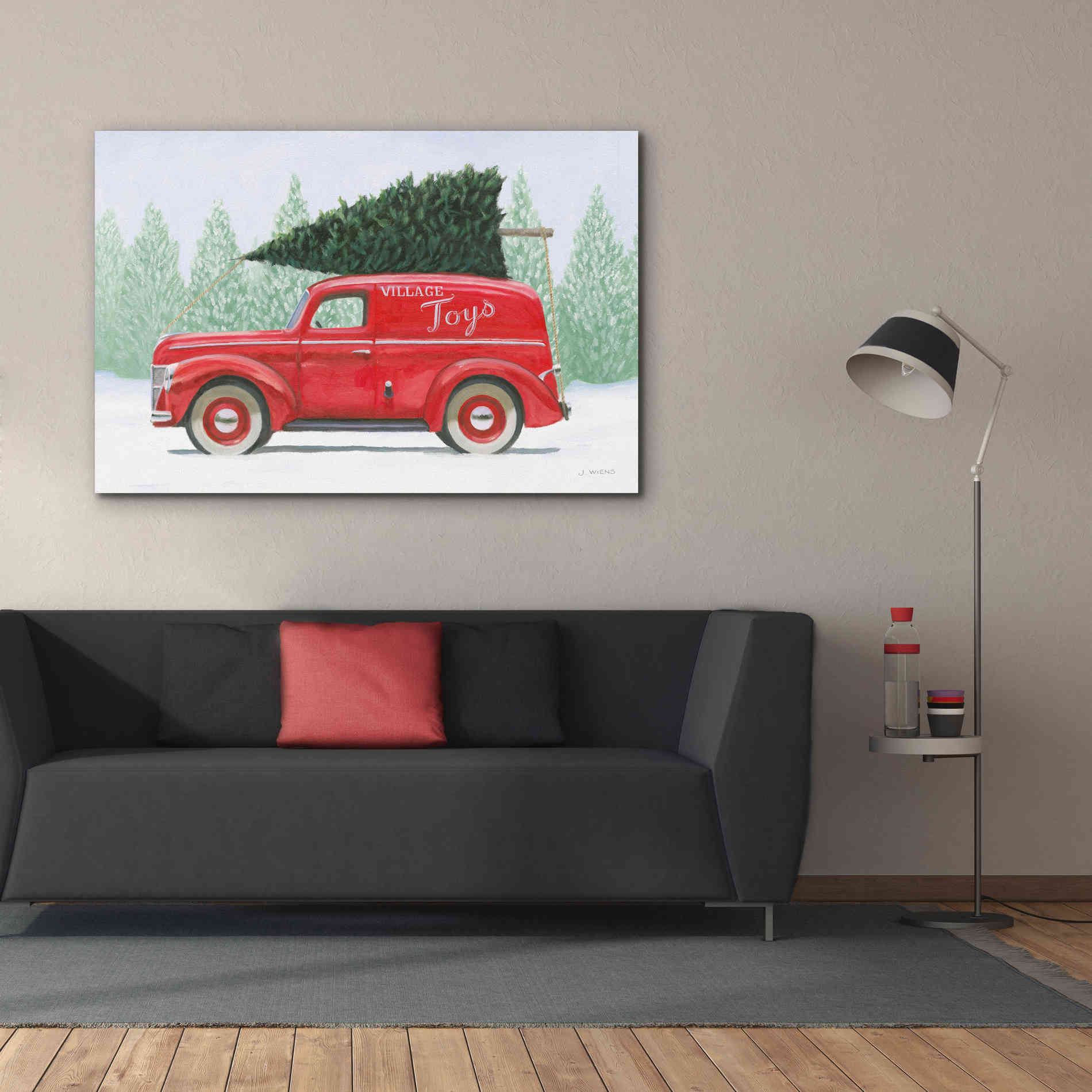 'Christmas Farm II' by James Wiens, Canvas Wall Art,60 x 40