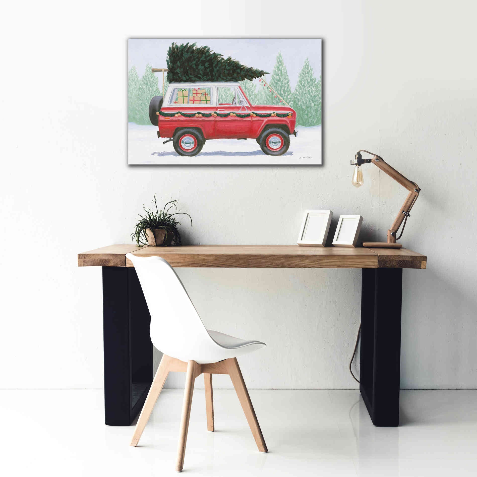 'Christmas Farm III' by James Wiens, Canvas Wall Art,40 x 26