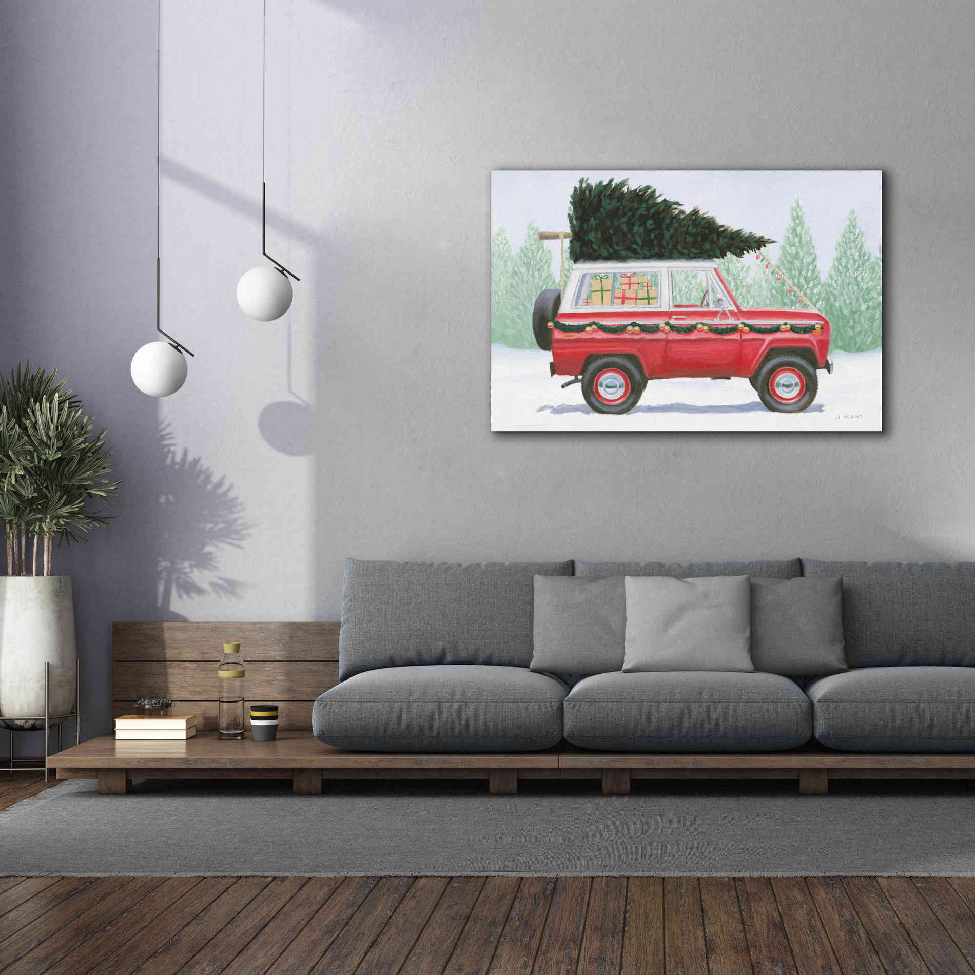 'Christmas Farm III' by James Wiens, Canvas Wall Art,60 x 40
