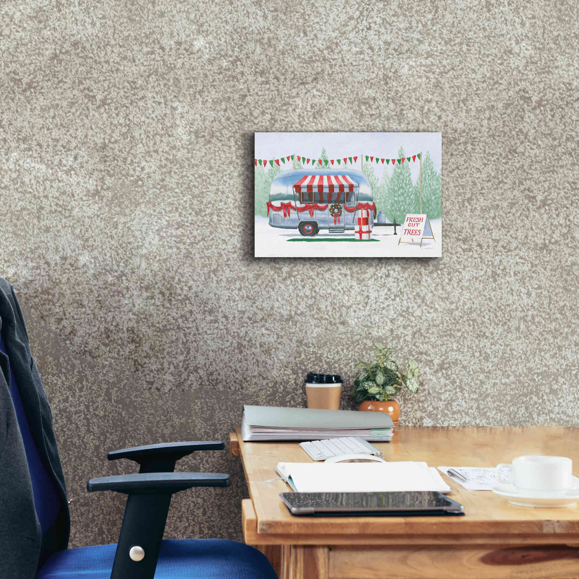 'Christmas Farm IV' by James Wiens, Canvas Wall Art,18 x 12