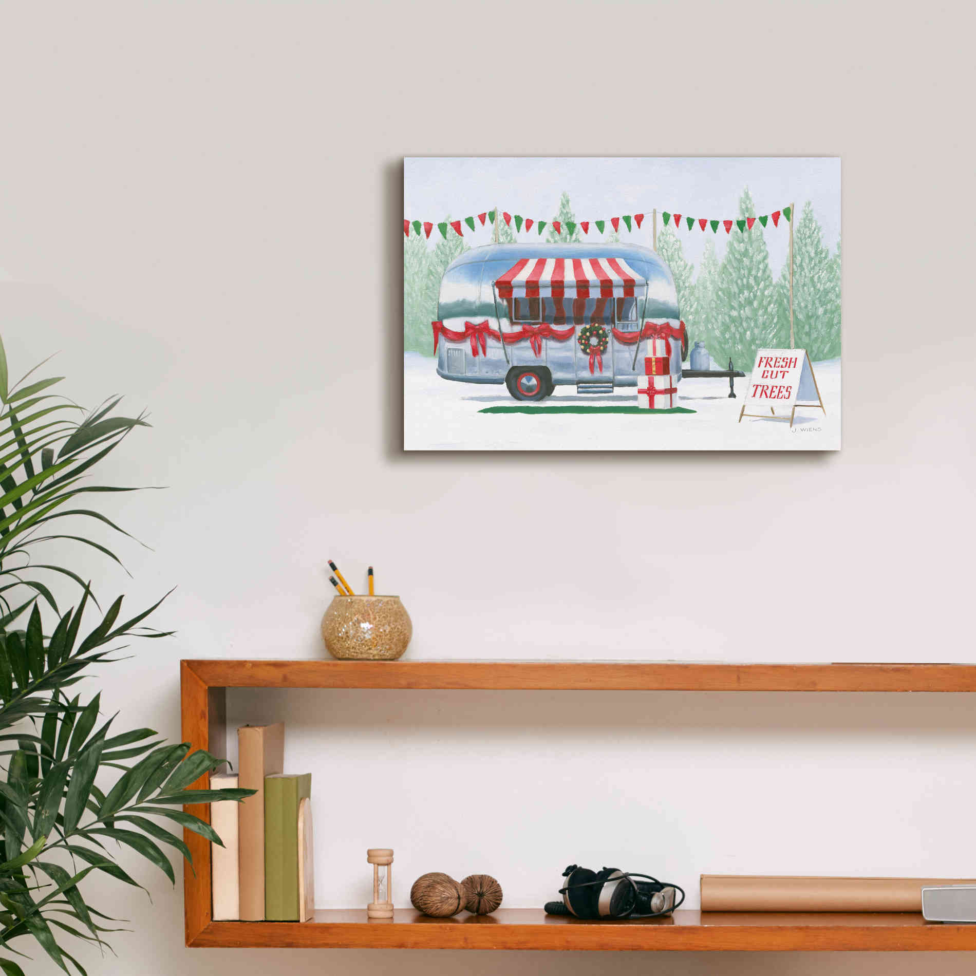 'Christmas Farm IV' by James Wiens, Canvas Wall Art,18 x 12