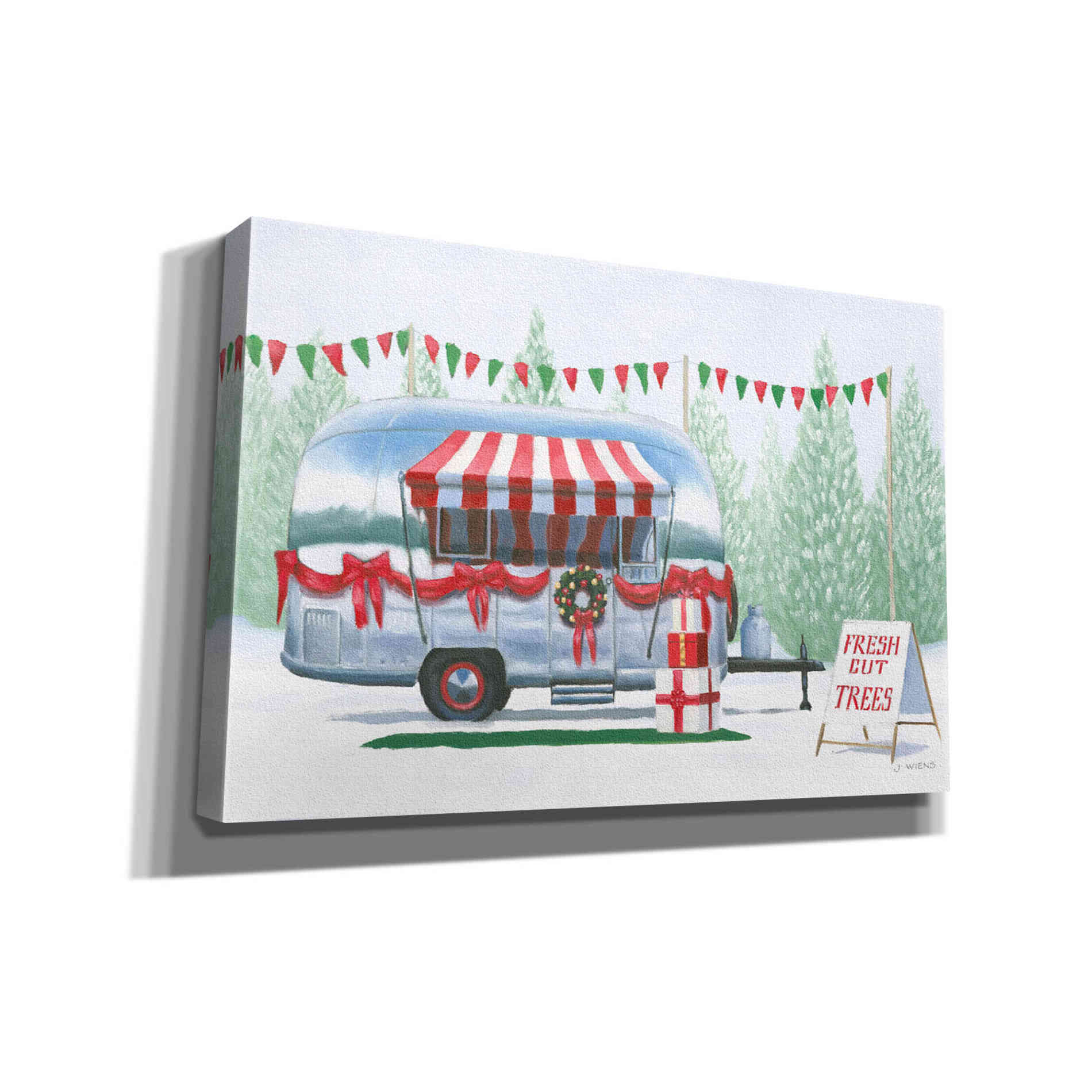 'Christmas Farm IV' by James Wiens, Canvas Wall Art,18x12x1.1x0,26x18x1.1x0,40x26x1.74x0,60x40x1.74x0