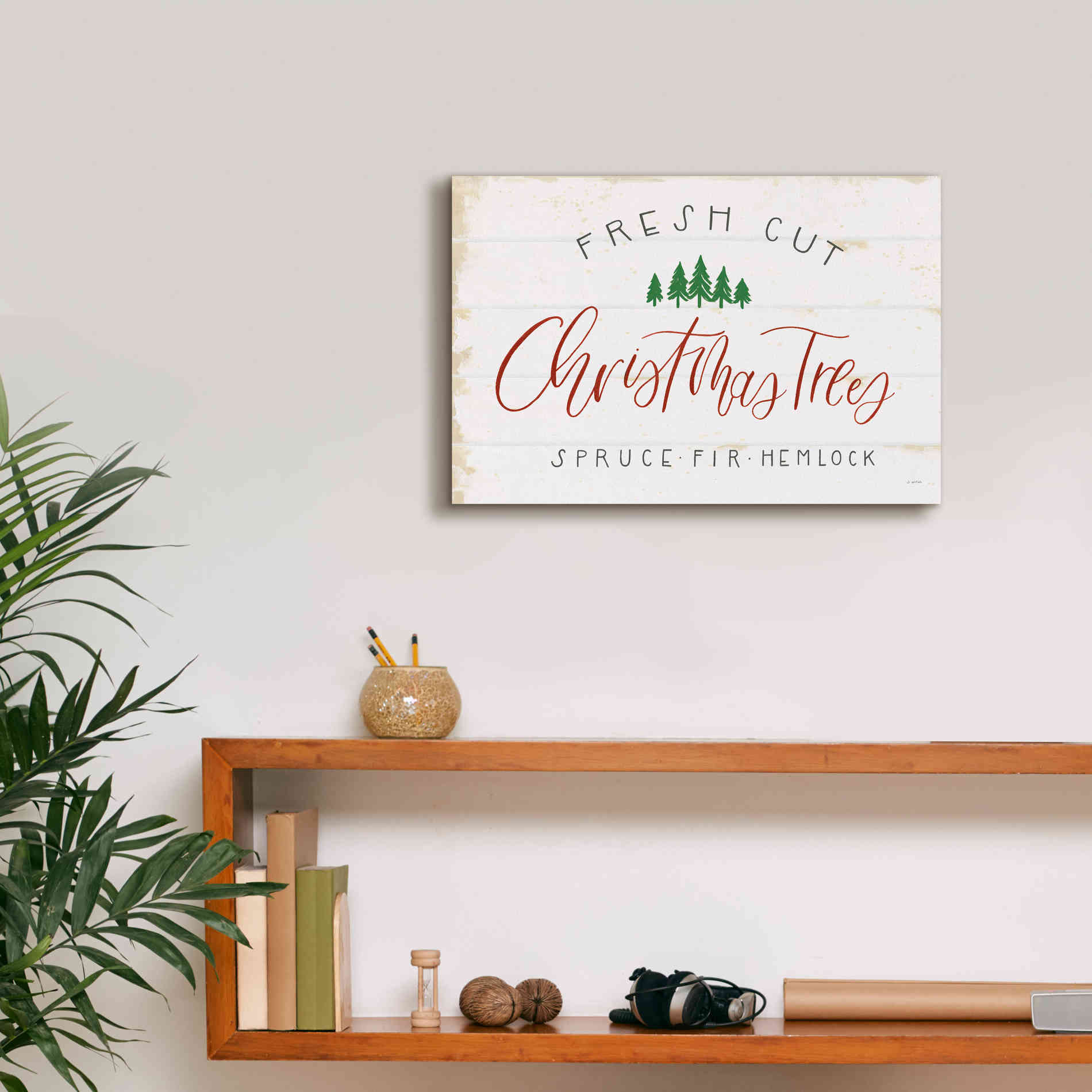 'Christmas Farm V' by James Wiens, Canvas Wall Art,18 x 12