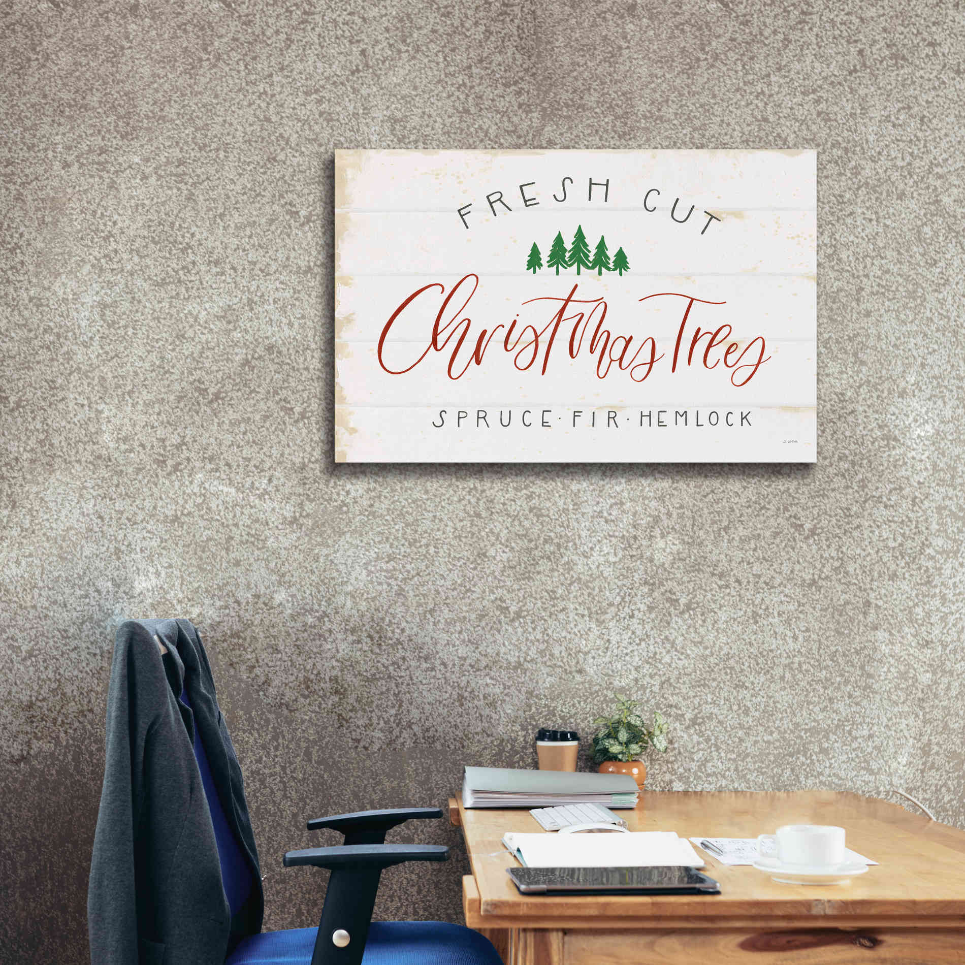 'Christmas Farm V' by James Wiens, Canvas Wall Art,40 x 26