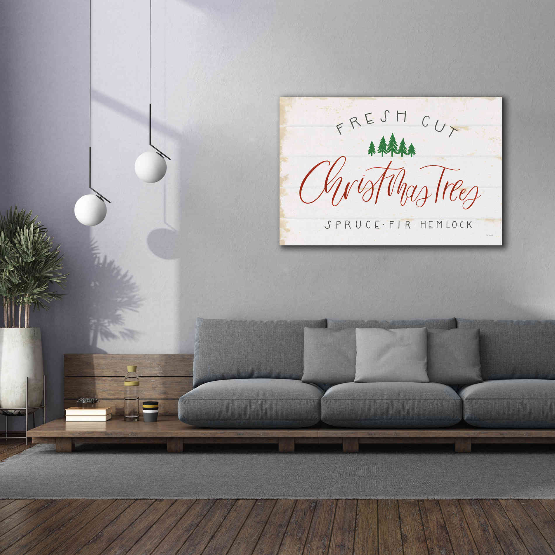 'Christmas Farm V' by James Wiens, Canvas Wall Art,60 x 40