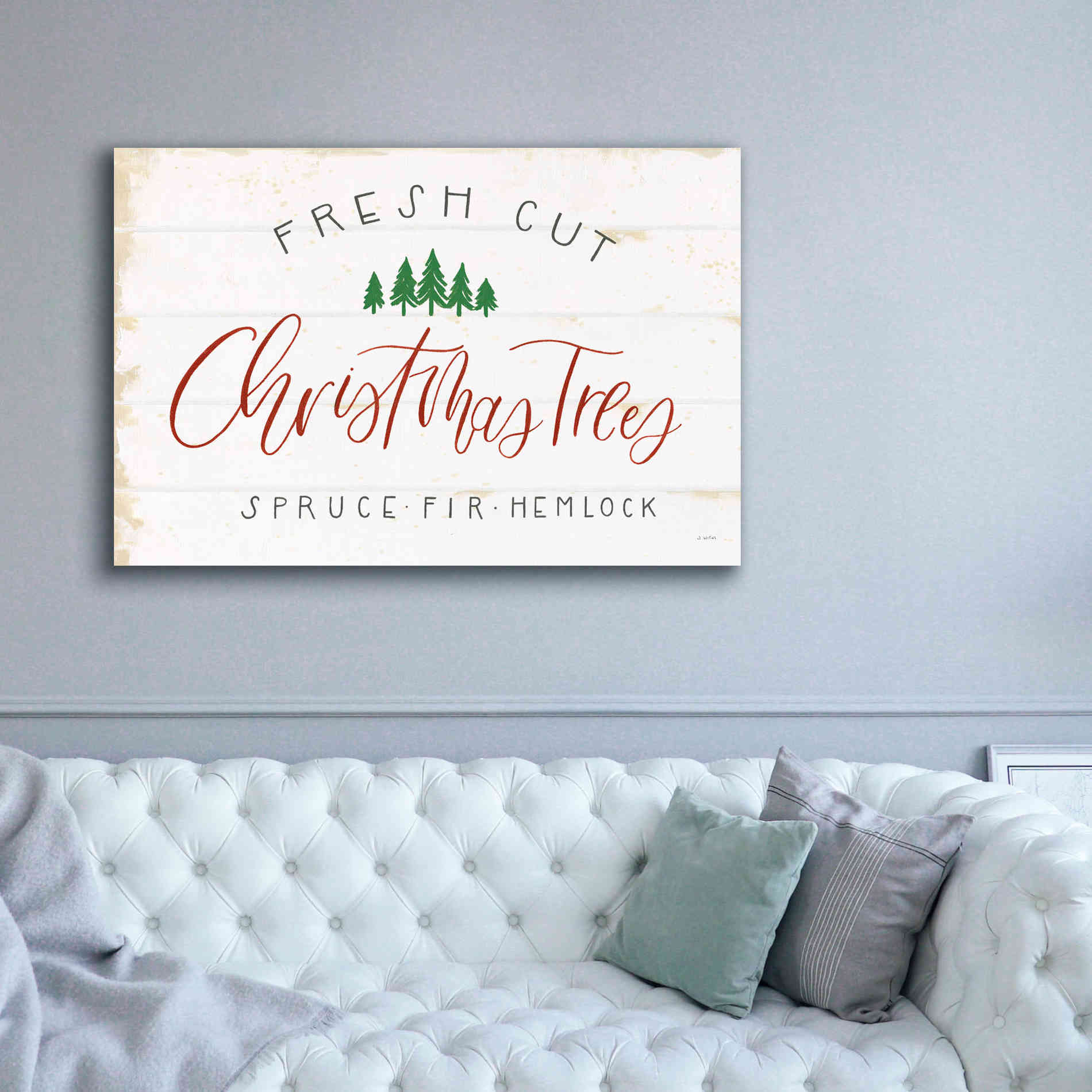 'Christmas Farm V' by James Wiens, Canvas Wall Art,60 x 40