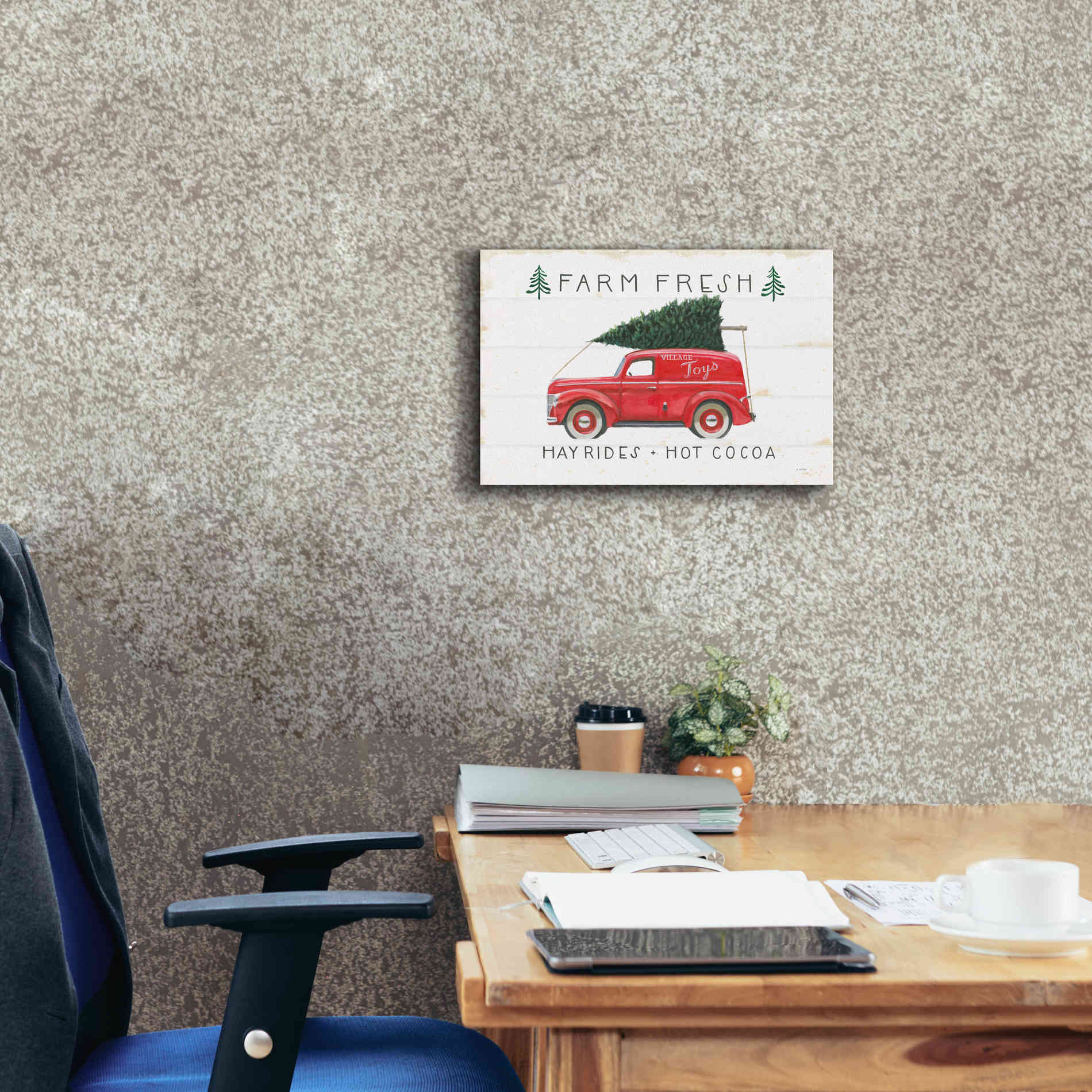 'Christmas Farm VI' by James Wiens, Canvas Wall Art,18 x 12