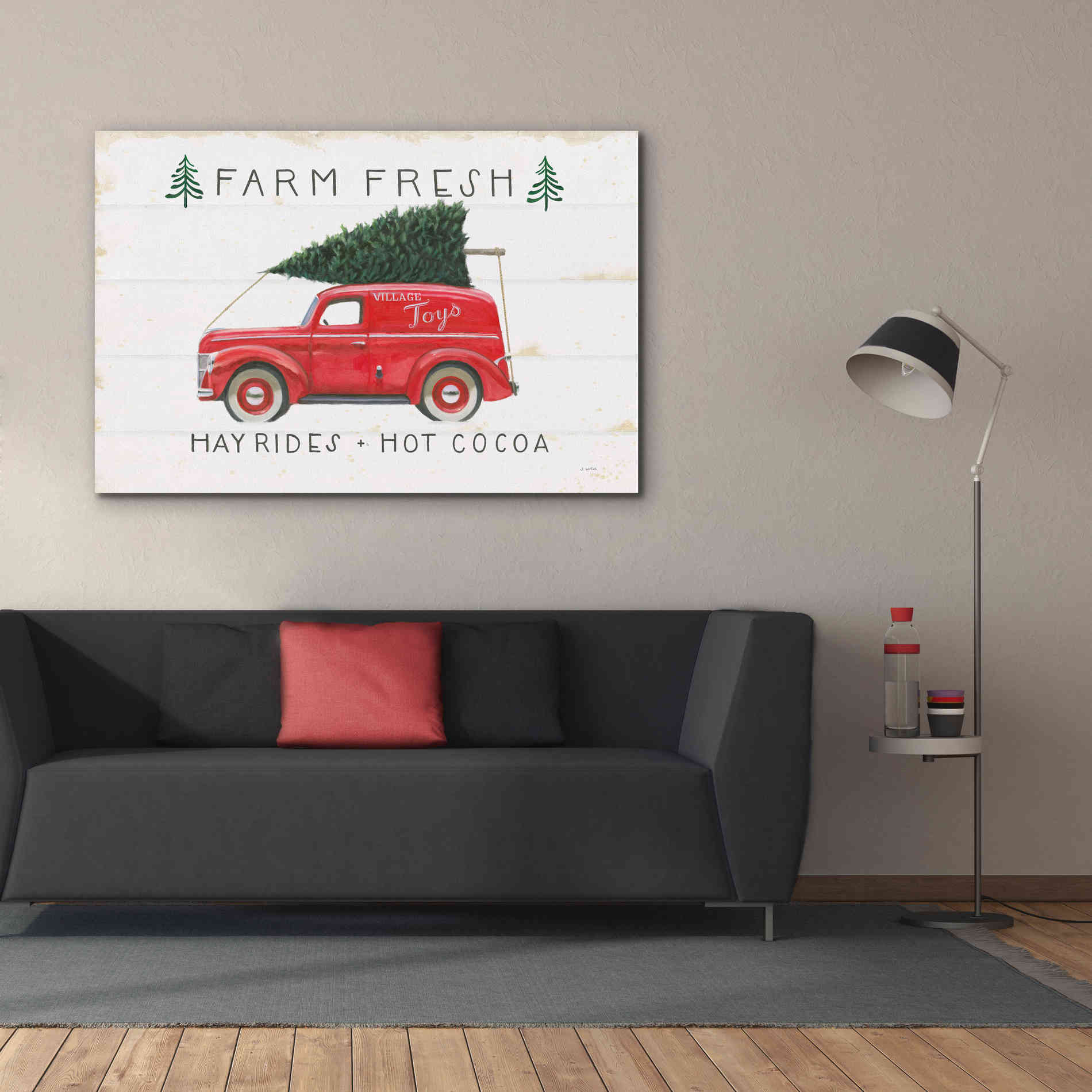 'Christmas Farm VI' by James Wiens, Canvas Wall Art,60 x 40