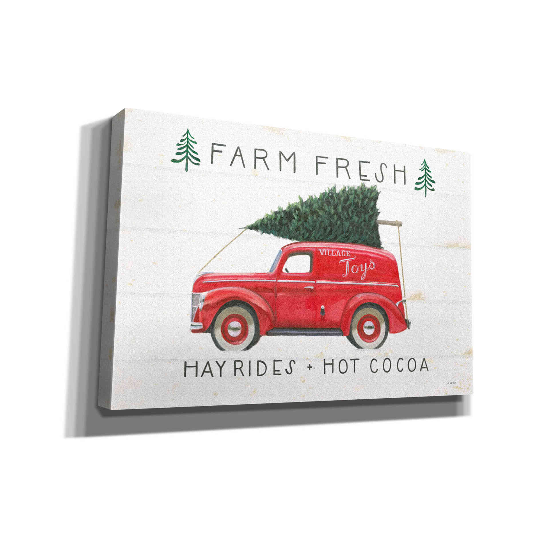 'Christmas Farm VI' by James Wiens, Canvas Wall Art,18x12x1.1x0,26x18x1.1x0,40x26x1.74x0,60x40x1.74x0