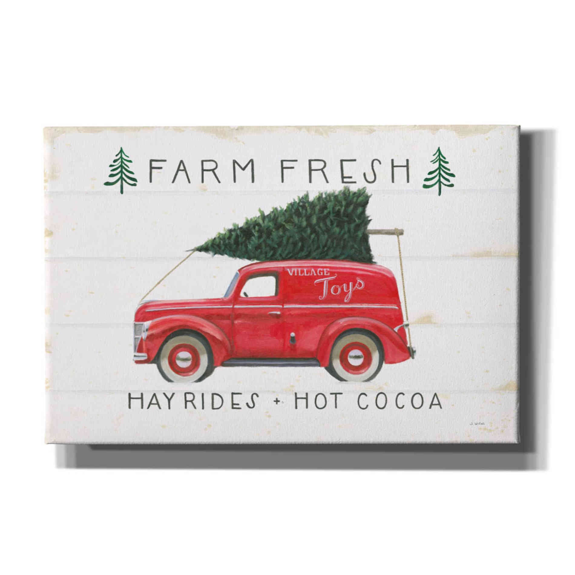 'Christmas Farm VI' by James Wiens, Canvas Wall Art,18x12x1.1x0,26x18x1.1x0,40x26x1.74x0,60x40x1.74x0