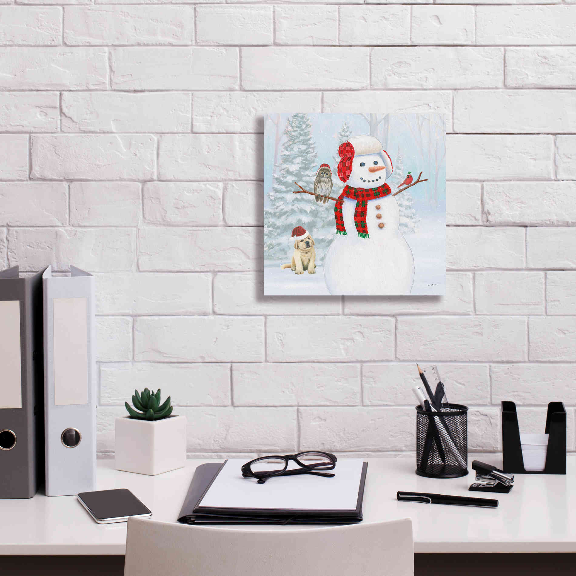 'Dressed for Christmas II Crop' by James Wiens, Canvas Wall Art,12 x 12