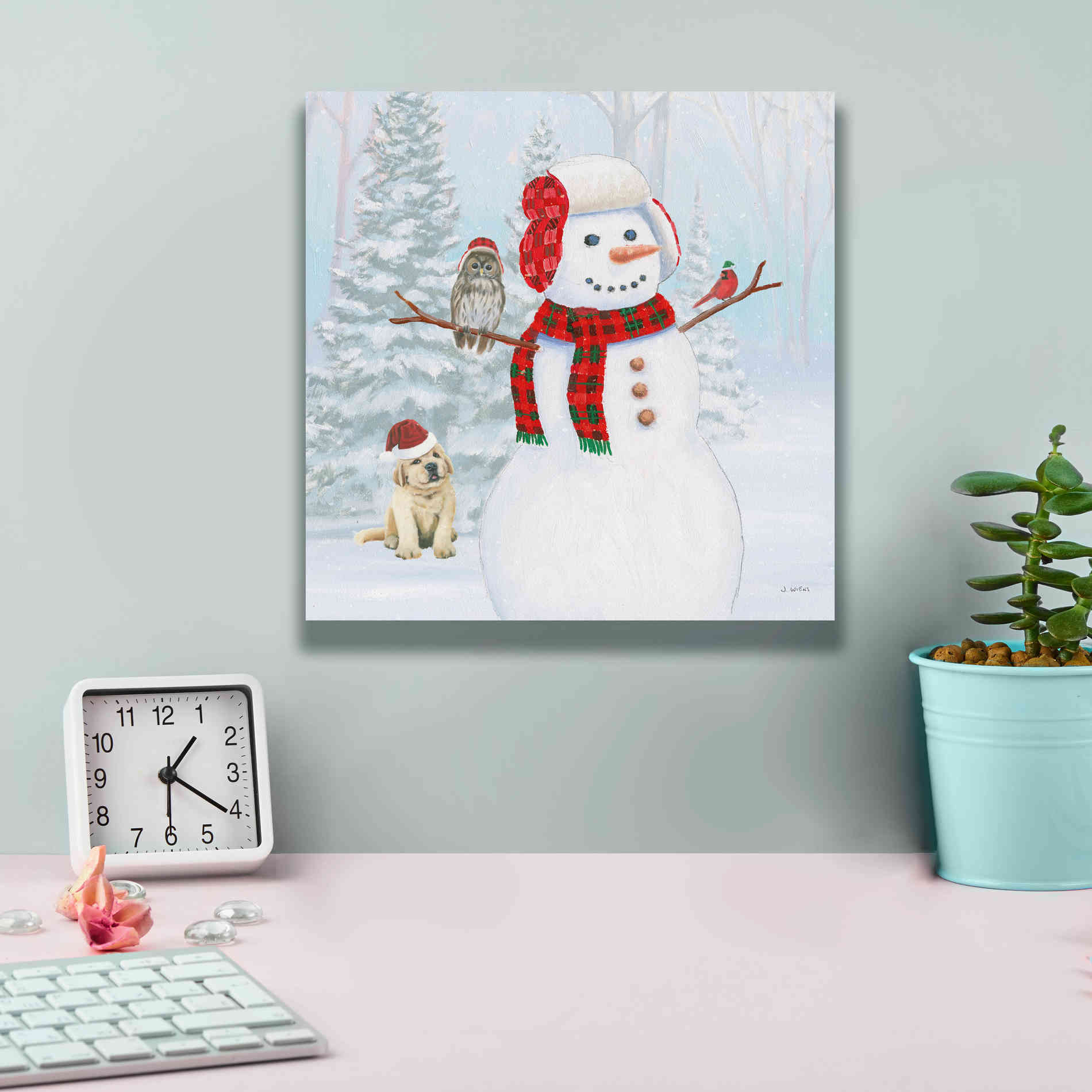 'Dressed for Christmas II Crop' by James Wiens, Canvas Wall Art,12 x 12