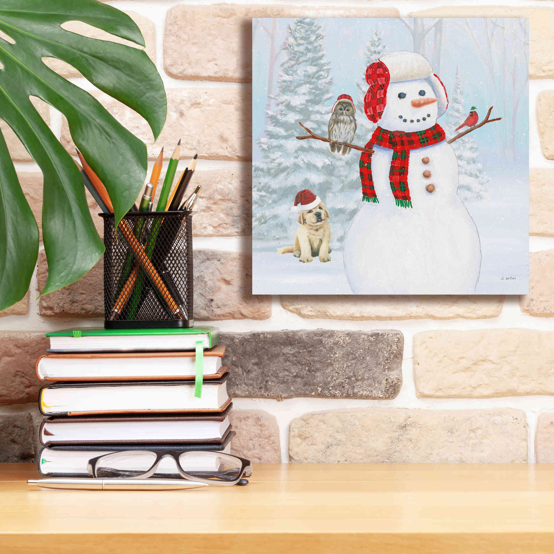 'Dressed for Christmas II Crop' by James Wiens, Canvas Wall Art,12 x 12