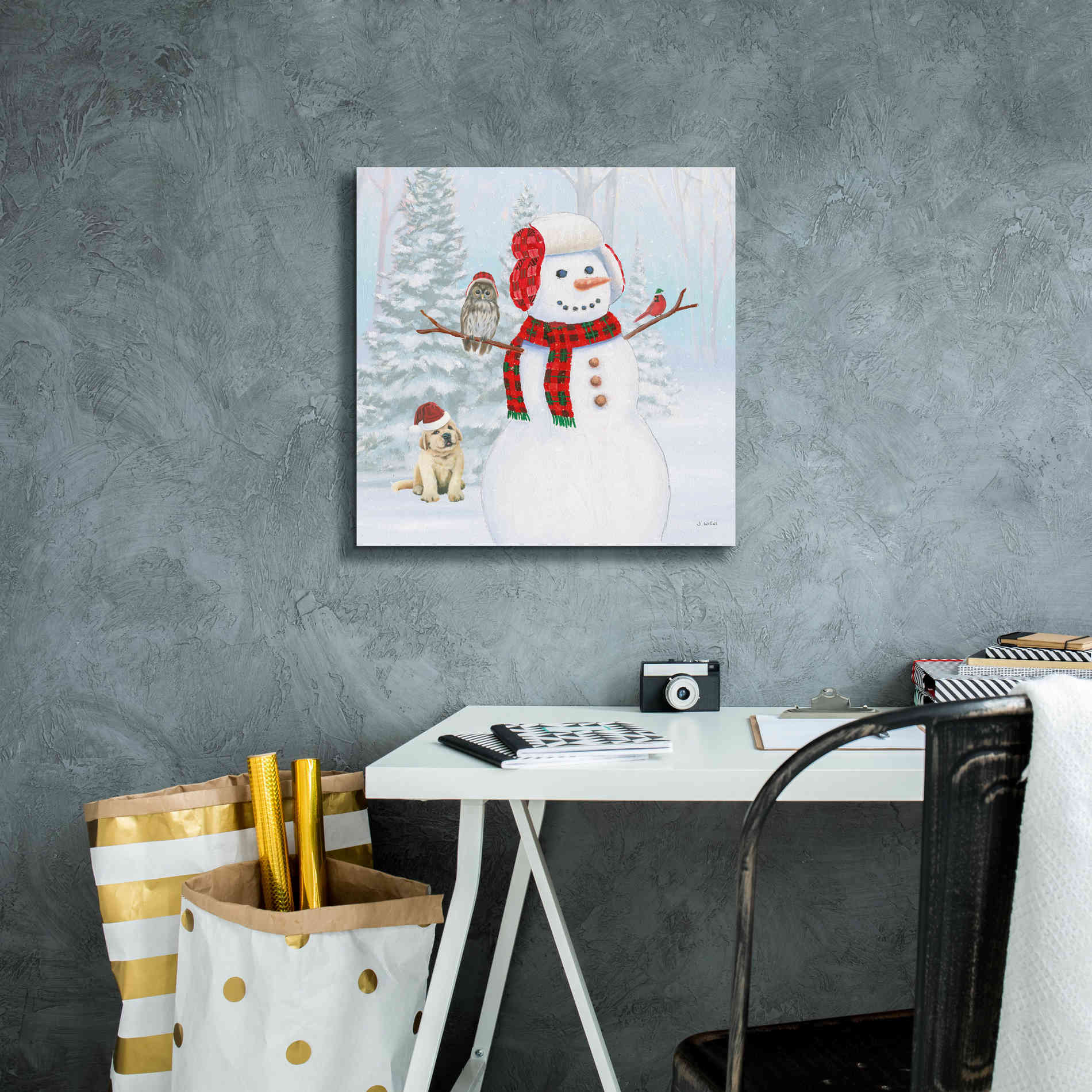 'Dressed for Christmas II Crop' by James Wiens, Canvas Wall Art,18 x 18