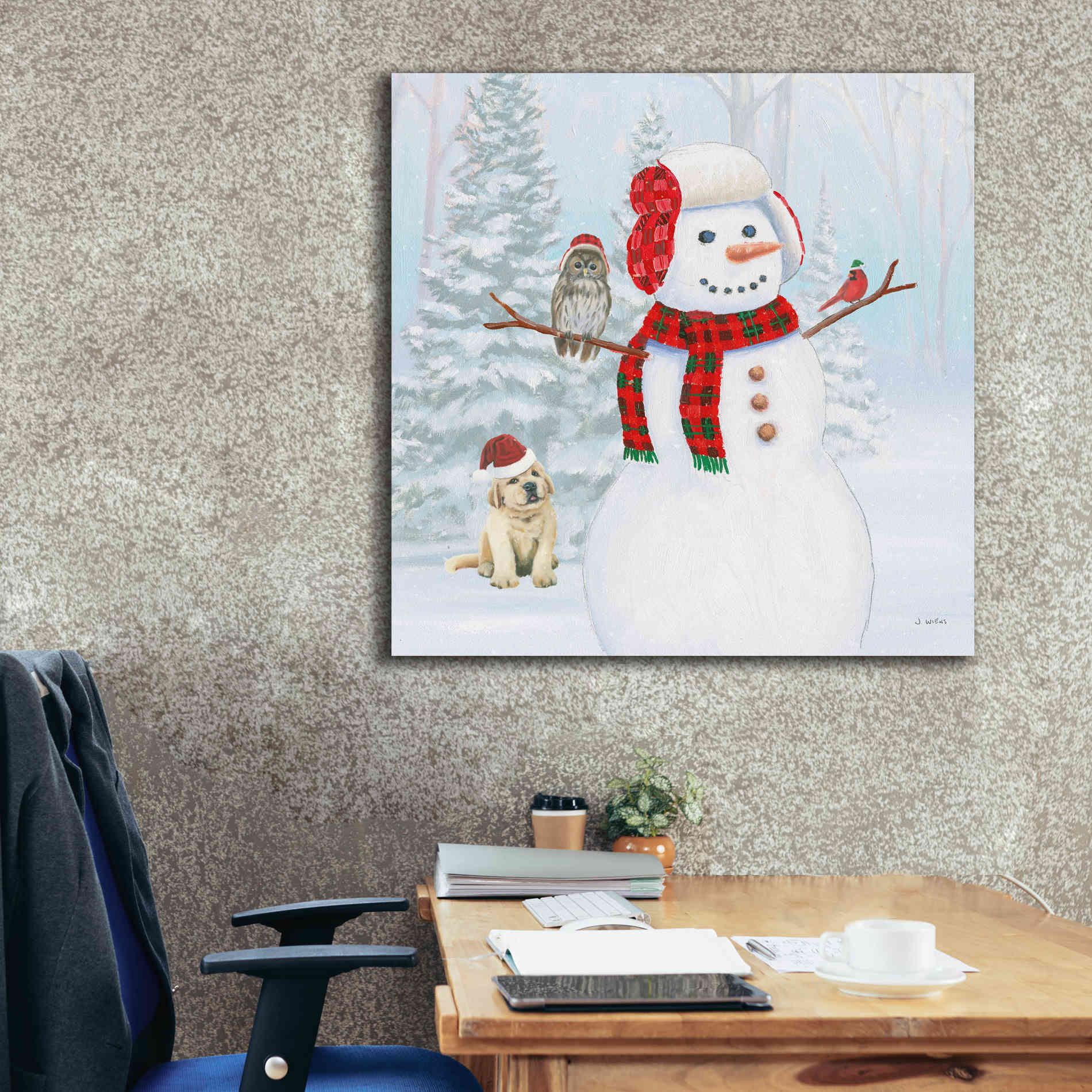 'Dressed for Christmas II Crop' by James Wiens, Canvas Wall Art,37 x 37