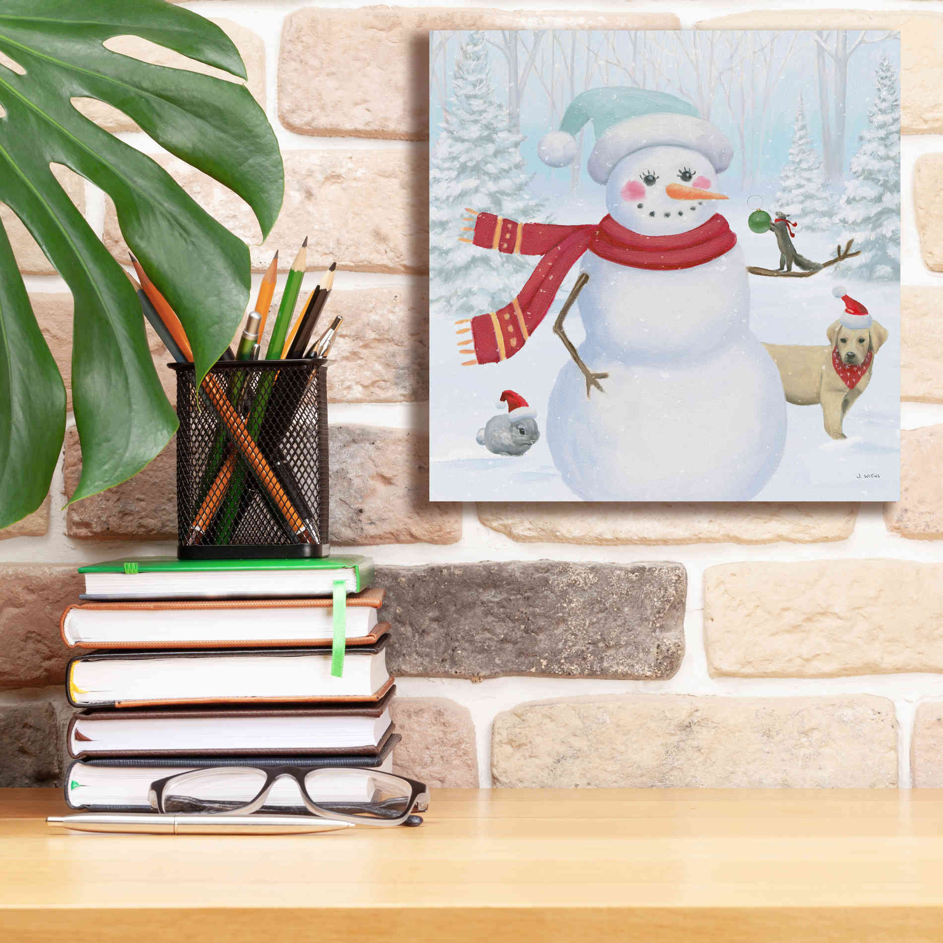 'Dressed for Christmas III Crop' by James Wiens, Canvas Wall Art,12 x 12