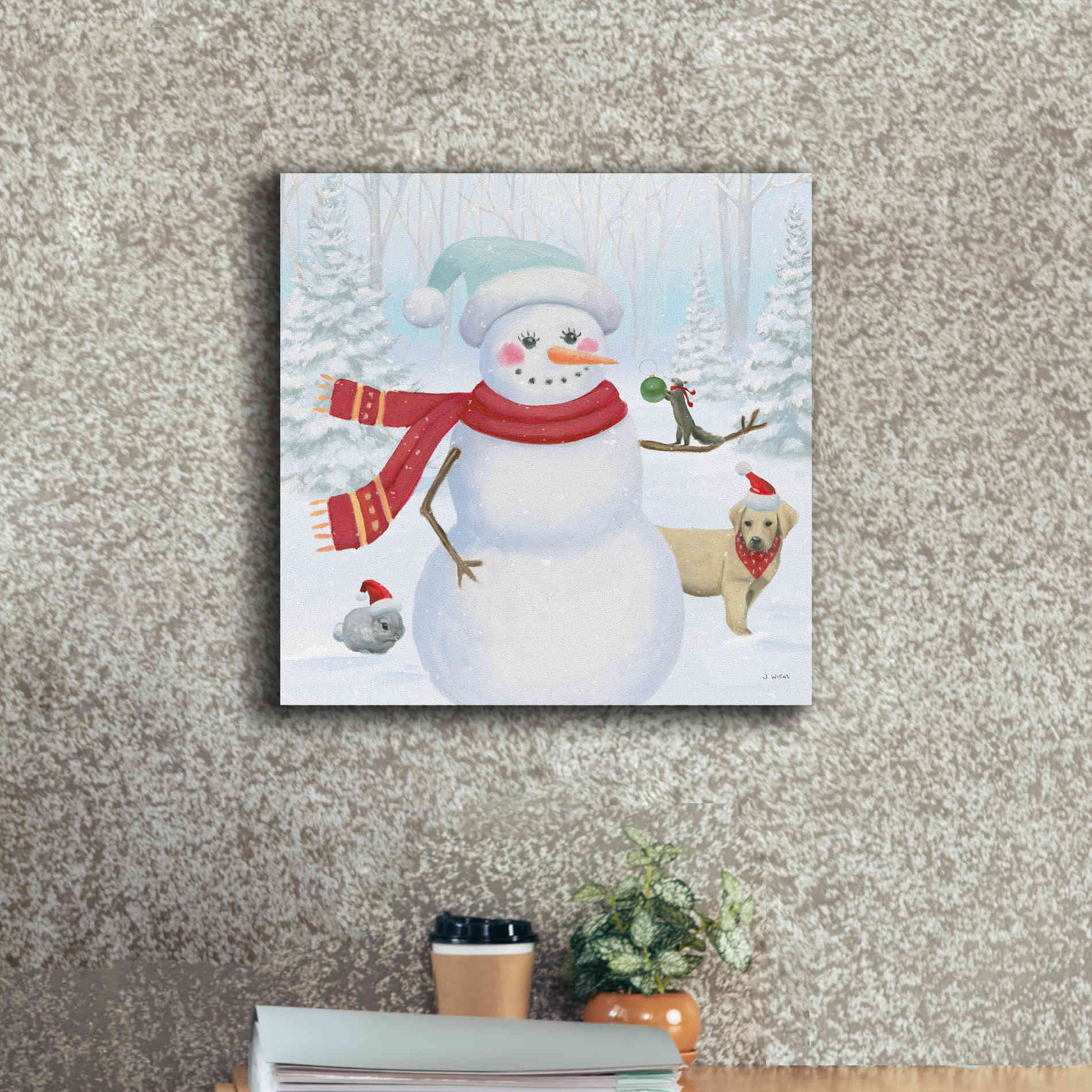 'Dressed for Christmas III Crop' by James Wiens, Canvas Wall Art,18 x 18