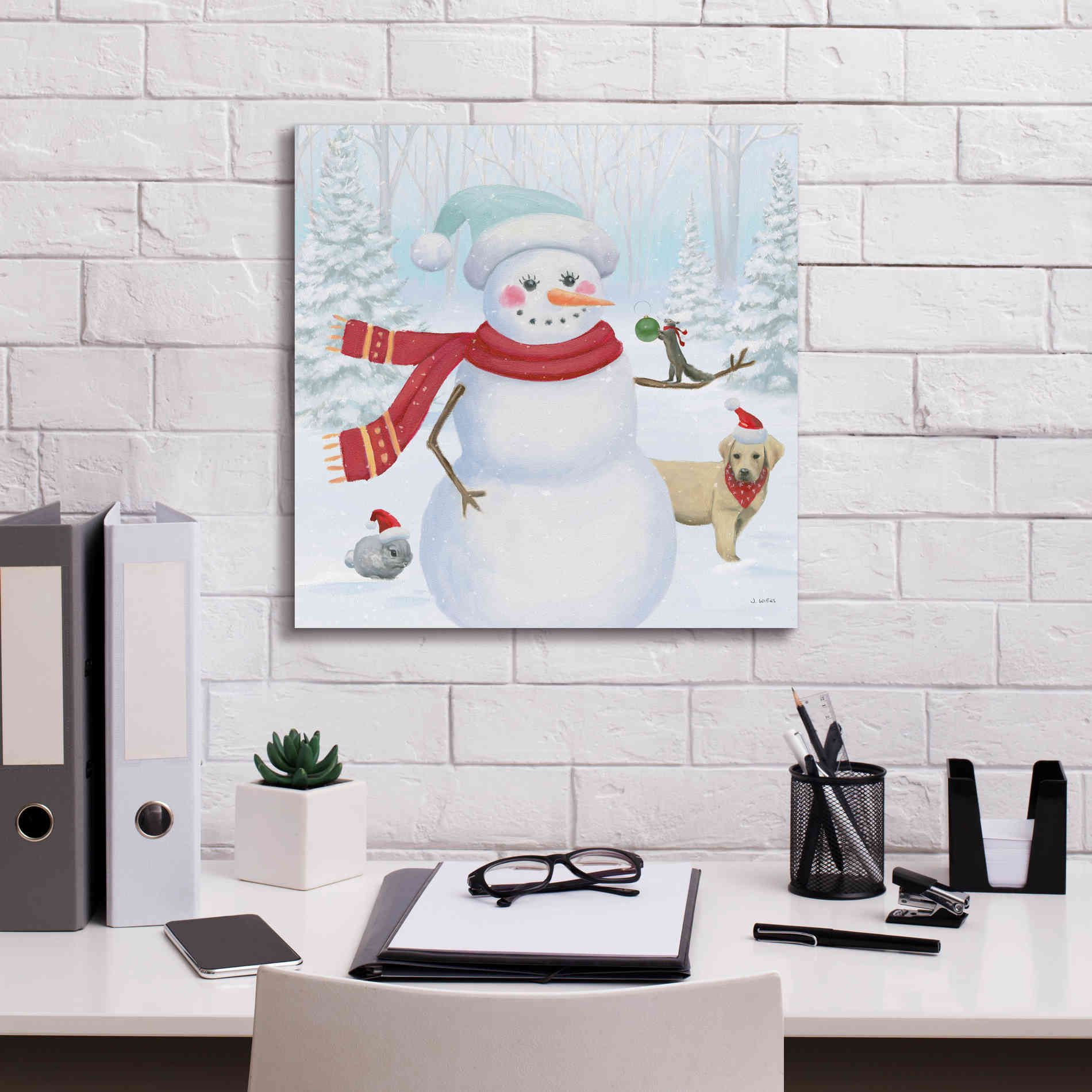 'Dressed for Christmas III Crop' by James Wiens, Canvas Wall Art,18 x 18