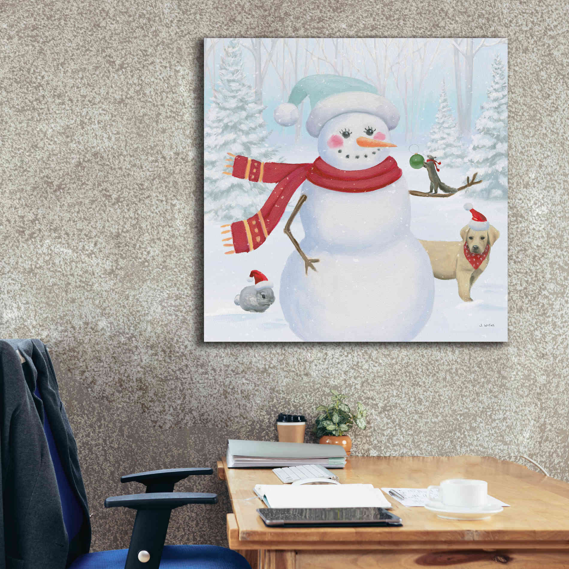 'Dressed for Christmas III Crop' by James Wiens, Canvas Wall Art,37 x 37