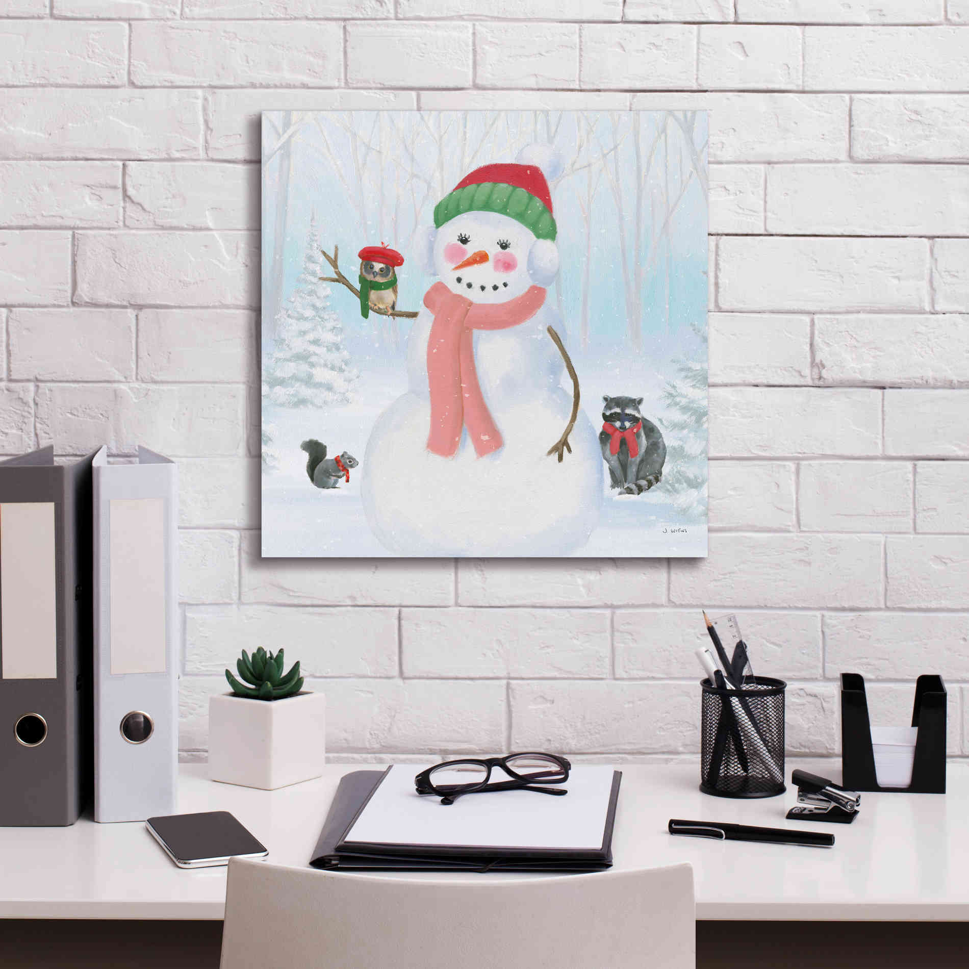 'Dressed for Christmas IV Crop' by James Wiens, Canvas Wall Art,18 x 18