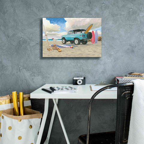 Image of 'Beach Ride I' by James Wiens, Canvas Wall Art,18 x 12