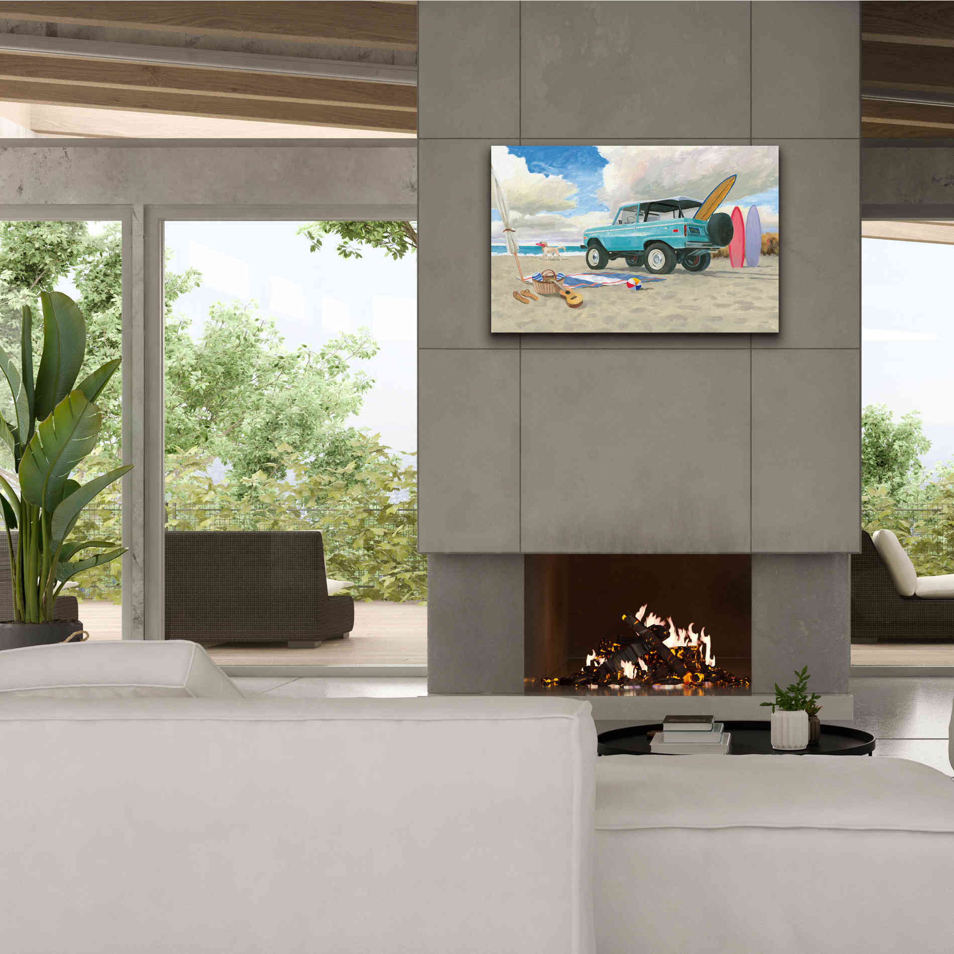 'Beach Ride I' by James Wiens, Canvas Wall Art,40 x 26