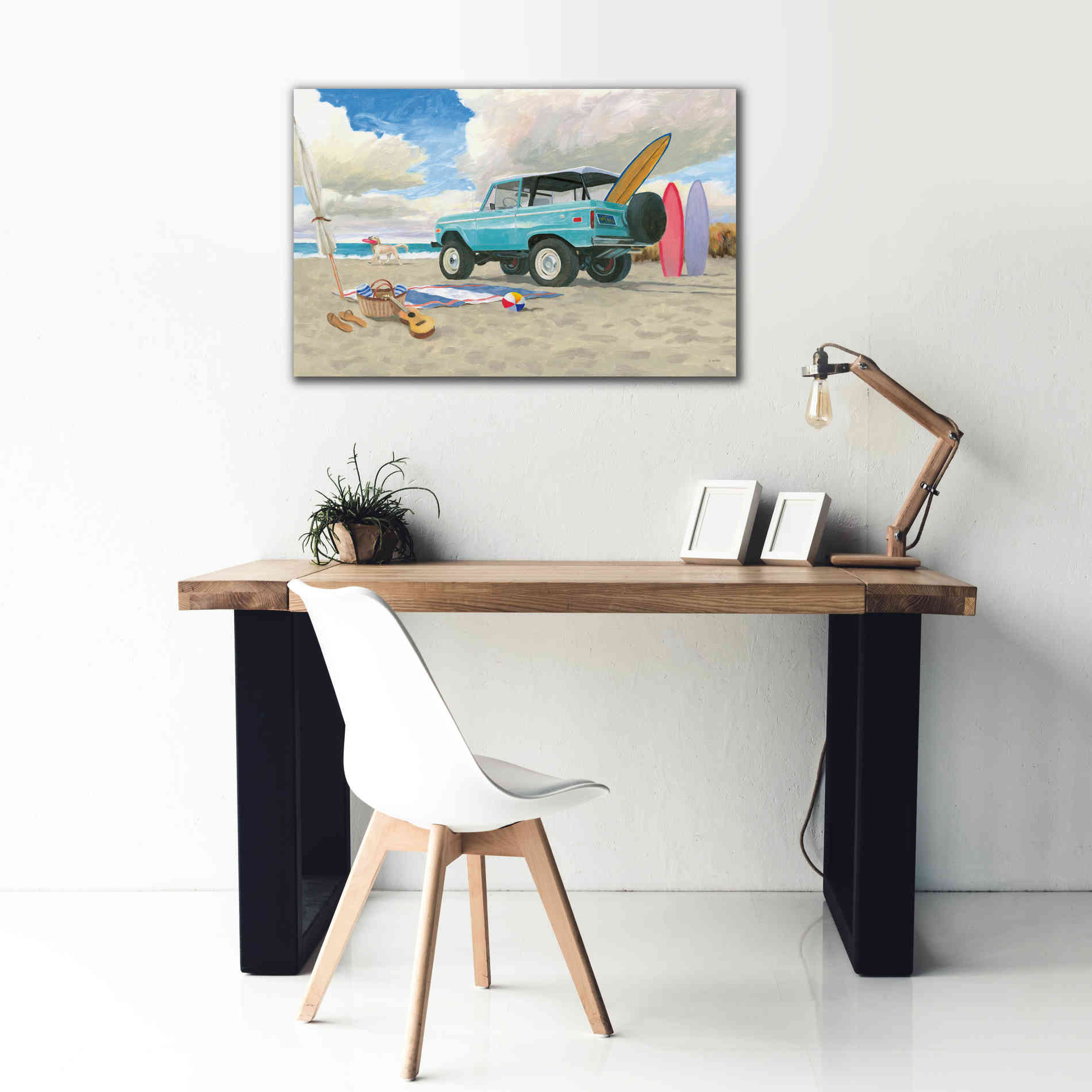 'Beach Ride I' by James Wiens, Canvas Wall Art,40 x 26