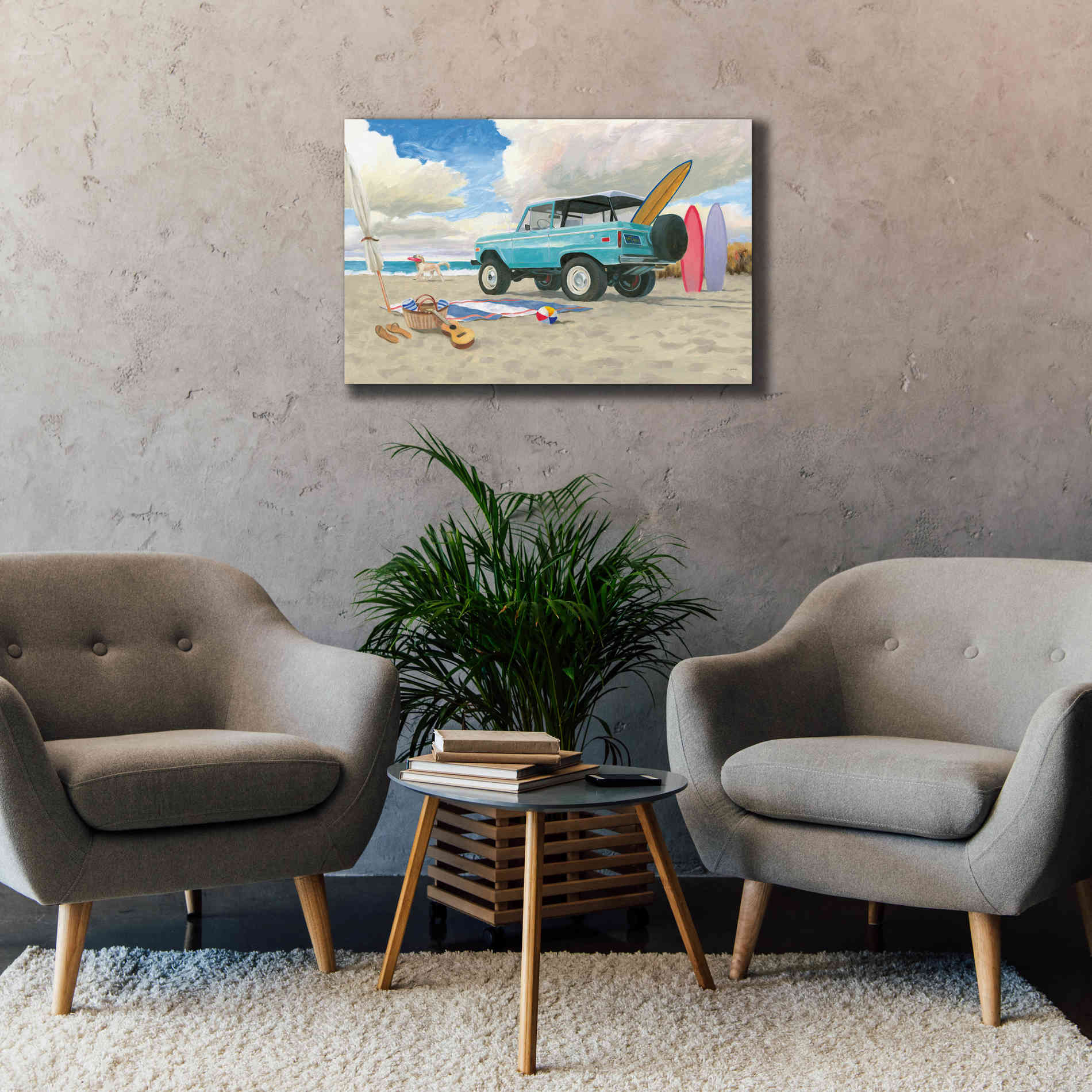 'Beach Ride I' by James Wiens, Canvas Wall Art,40 x 26
