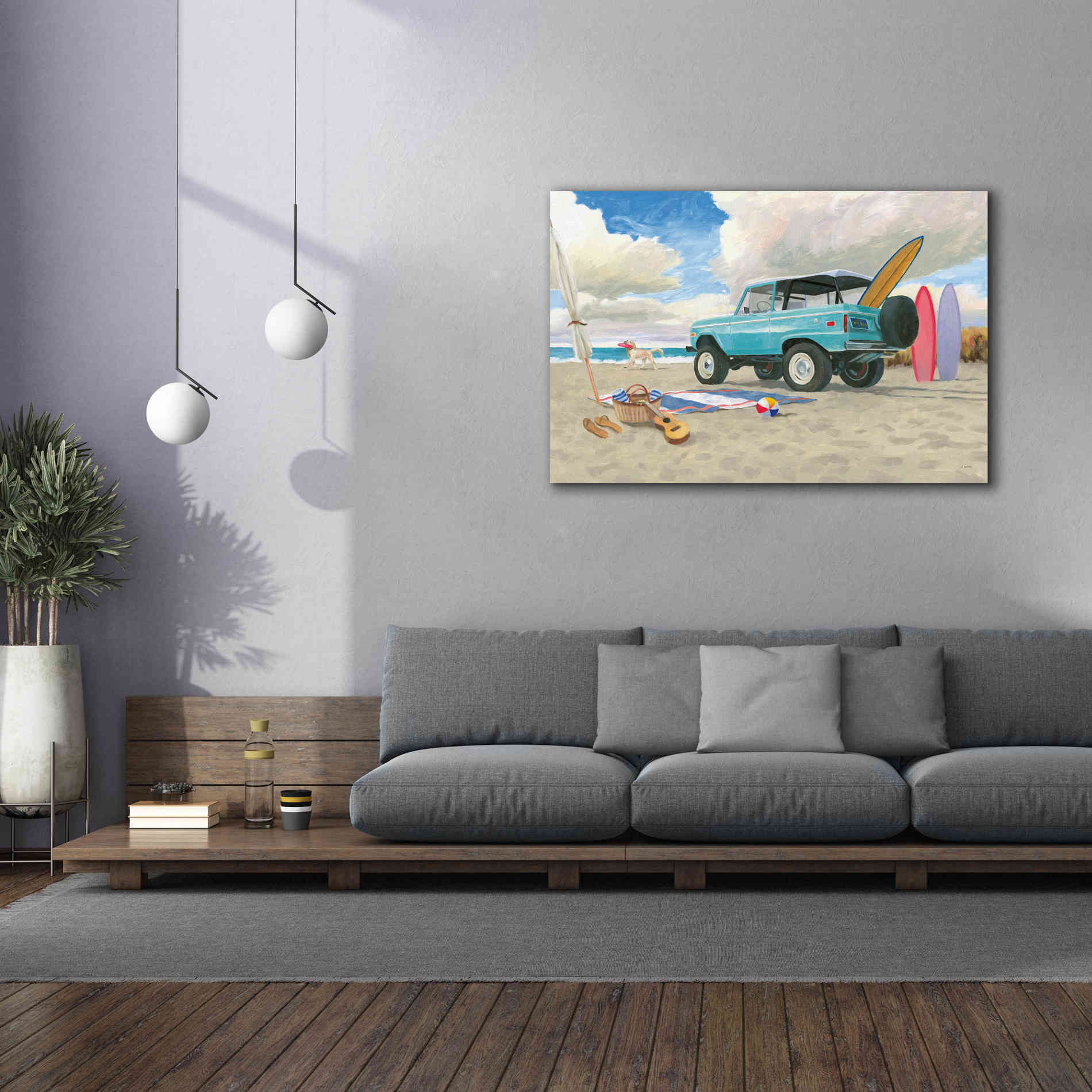 'Beach Ride I' by James Wiens, Canvas Wall Art,60 x 40