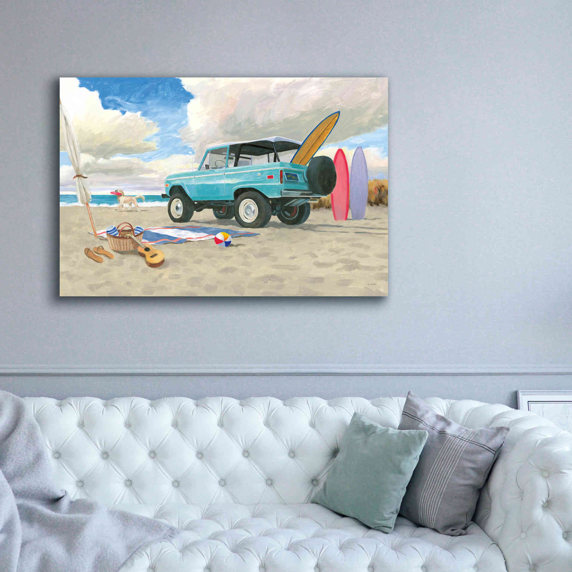 'Beach Ride I' by James Wiens, Canvas Wall Art,60 x 40