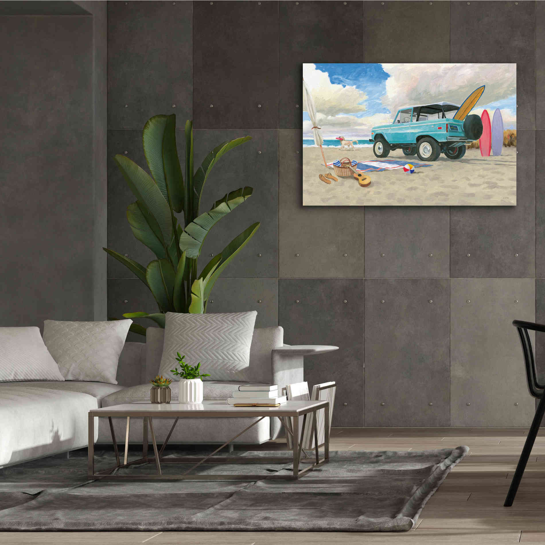 'Beach Ride I' by James Wiens, Canvas Wall Art,60 x 40