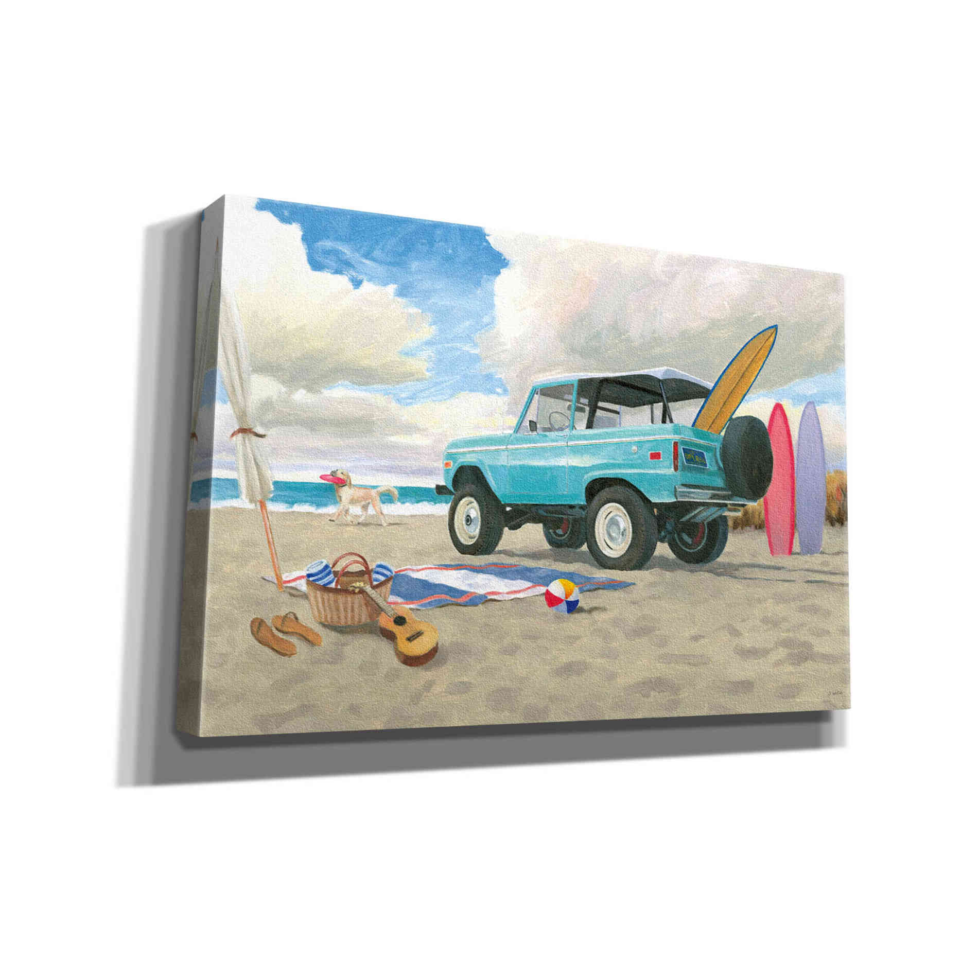 'Beach Ride I' by James Wiens, Canvas Wall Art,18x12x1.1x0,26x18x1.1x0,40x26x1.74x0,60x40x1.74x0