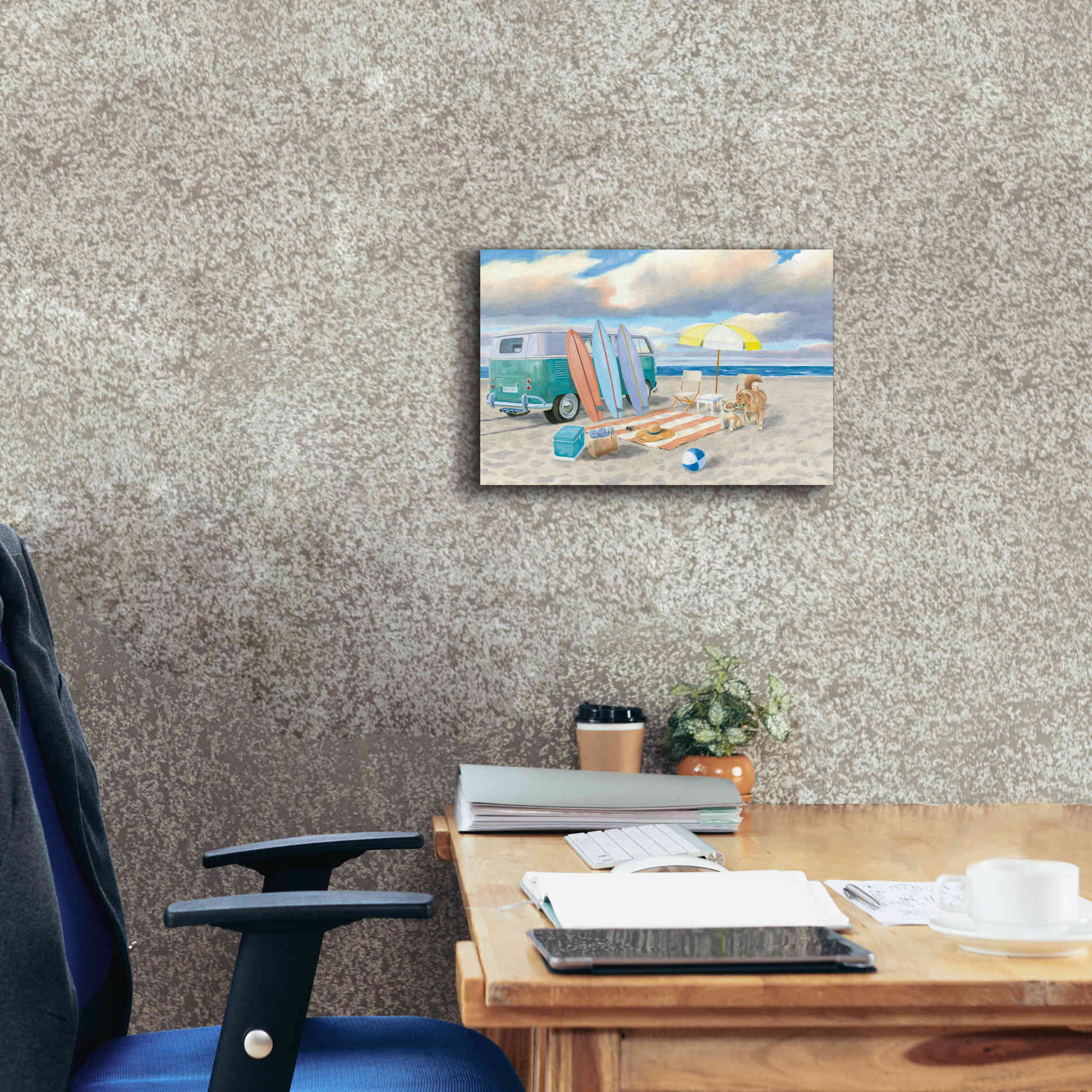 'Beach Ride II' by James Wiens, Canvas Wall Art,18 x 12